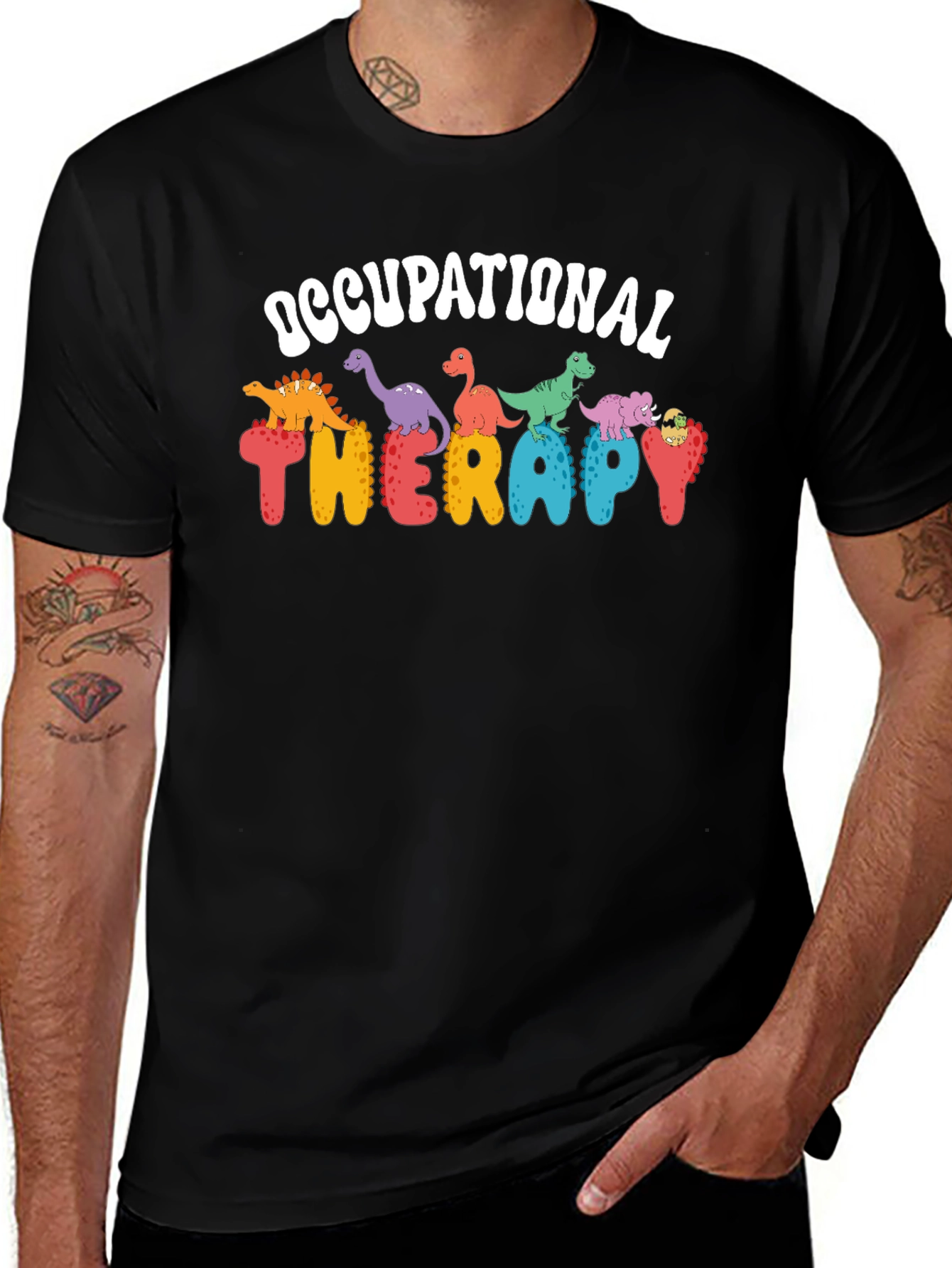 Variant 10 of Occupational Therapy Dinosaur T-Shirt
