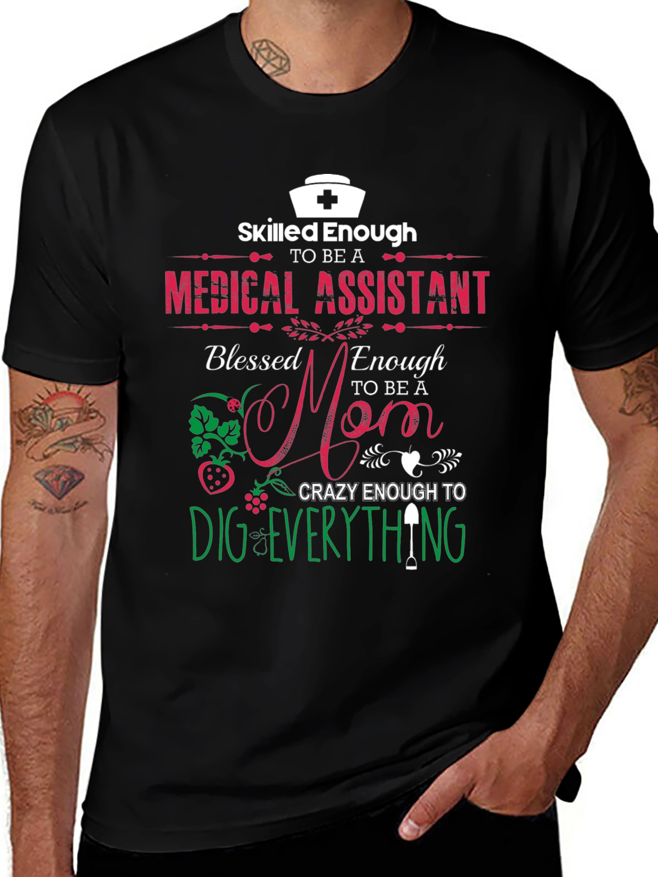 Variant 28 of Skilled Medical Assistant, Blessed Mom T-Shirt