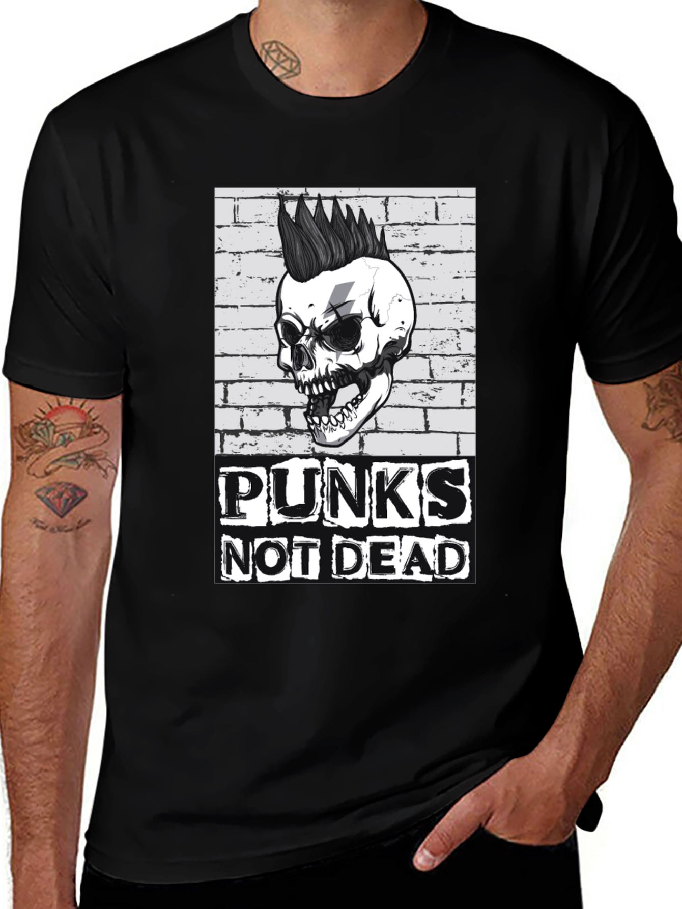 Variant 12 of Punks Not Dead Graphic Tee