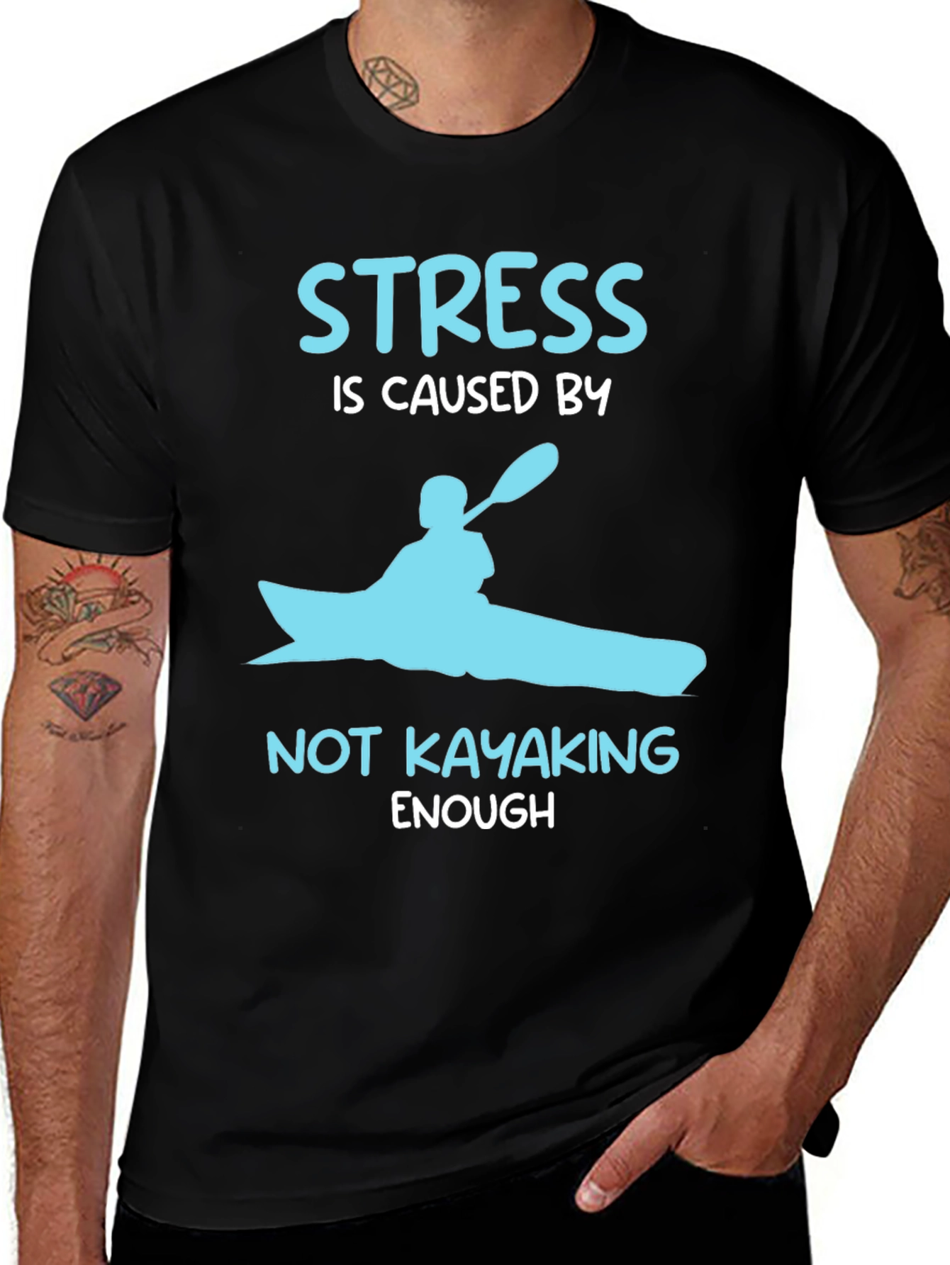 Variant 16 of Kayak Stress Relief T-Shirt