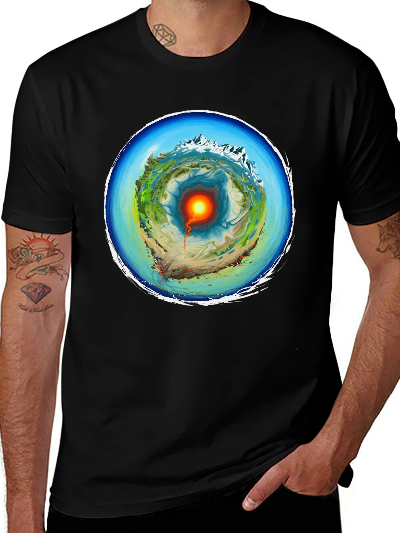 Earth Core Graphic Tee - Science Lover's Apparel