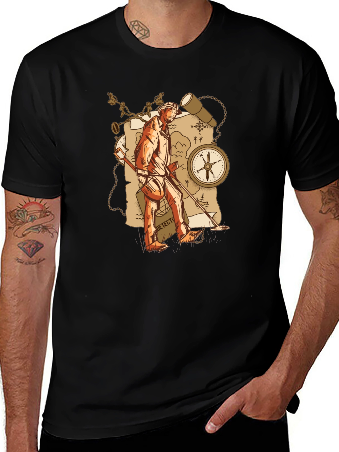 Variant 21 of Treasure Hunter Graphic T-Shirt - Adventure Awaits!