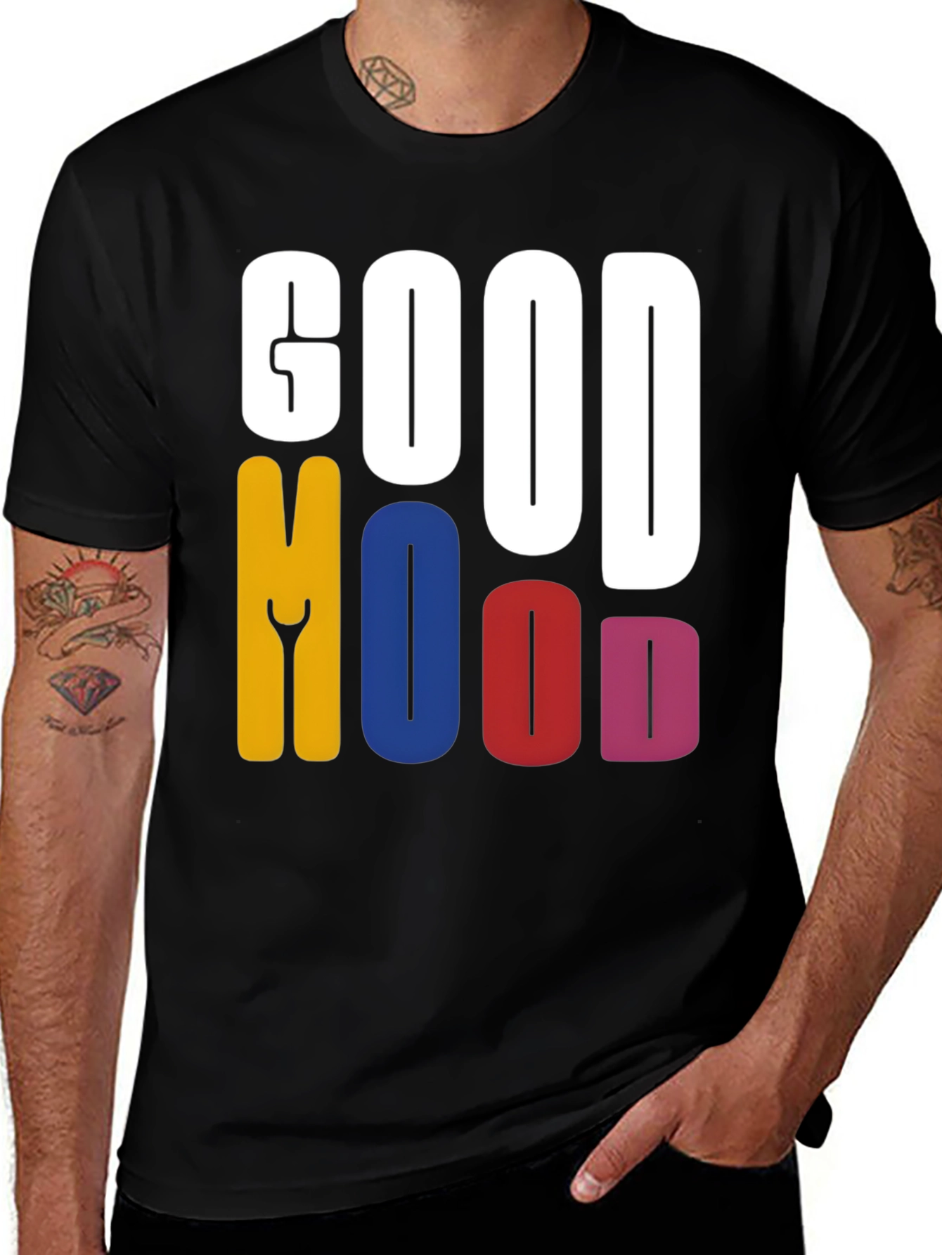 Variant 18 of Good Mood Graphic T-Shirt | Casual Cotton Tee