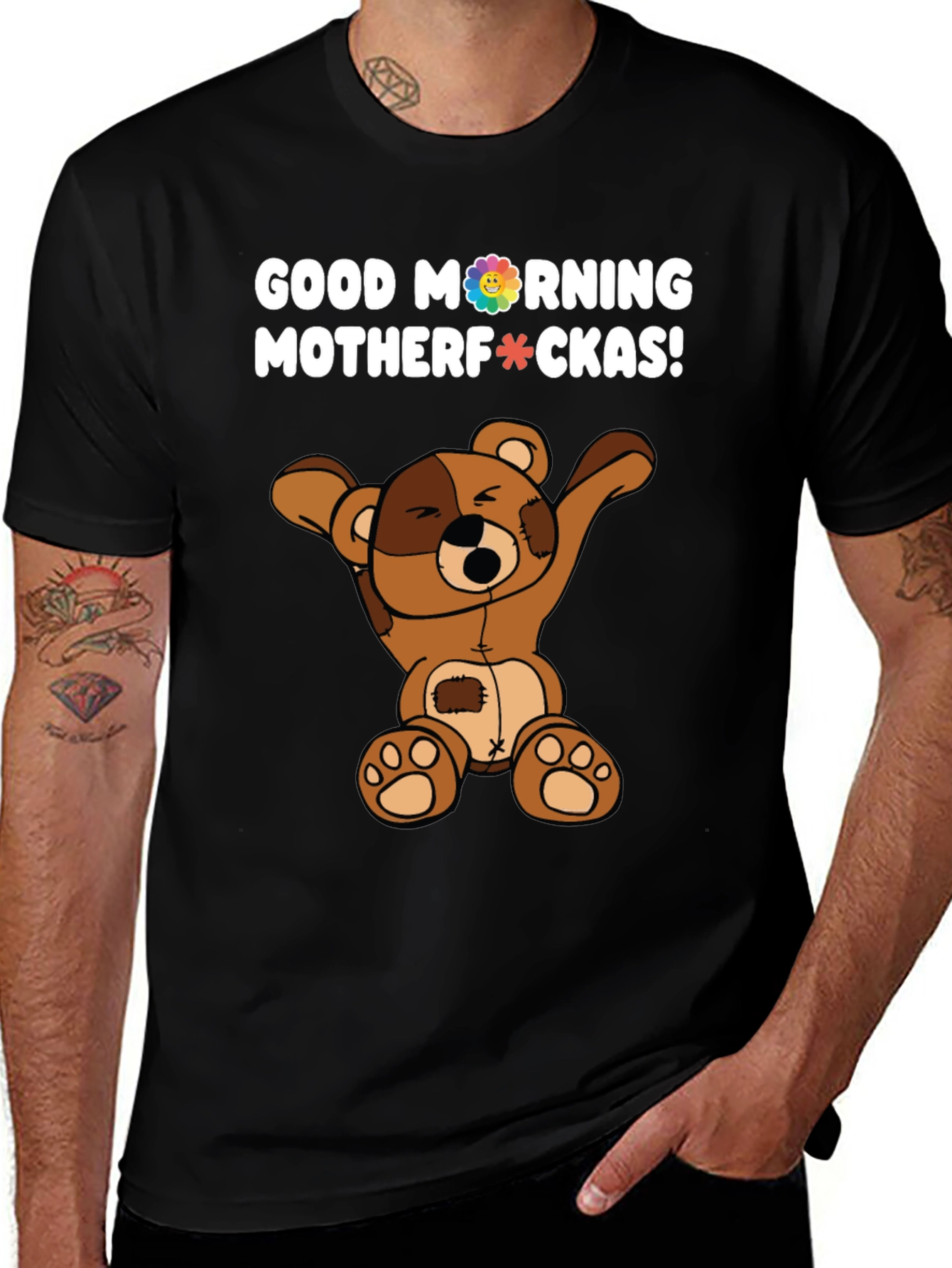 Variant 6 of Good Morning Motherf*ckas! Bear T-Shirt