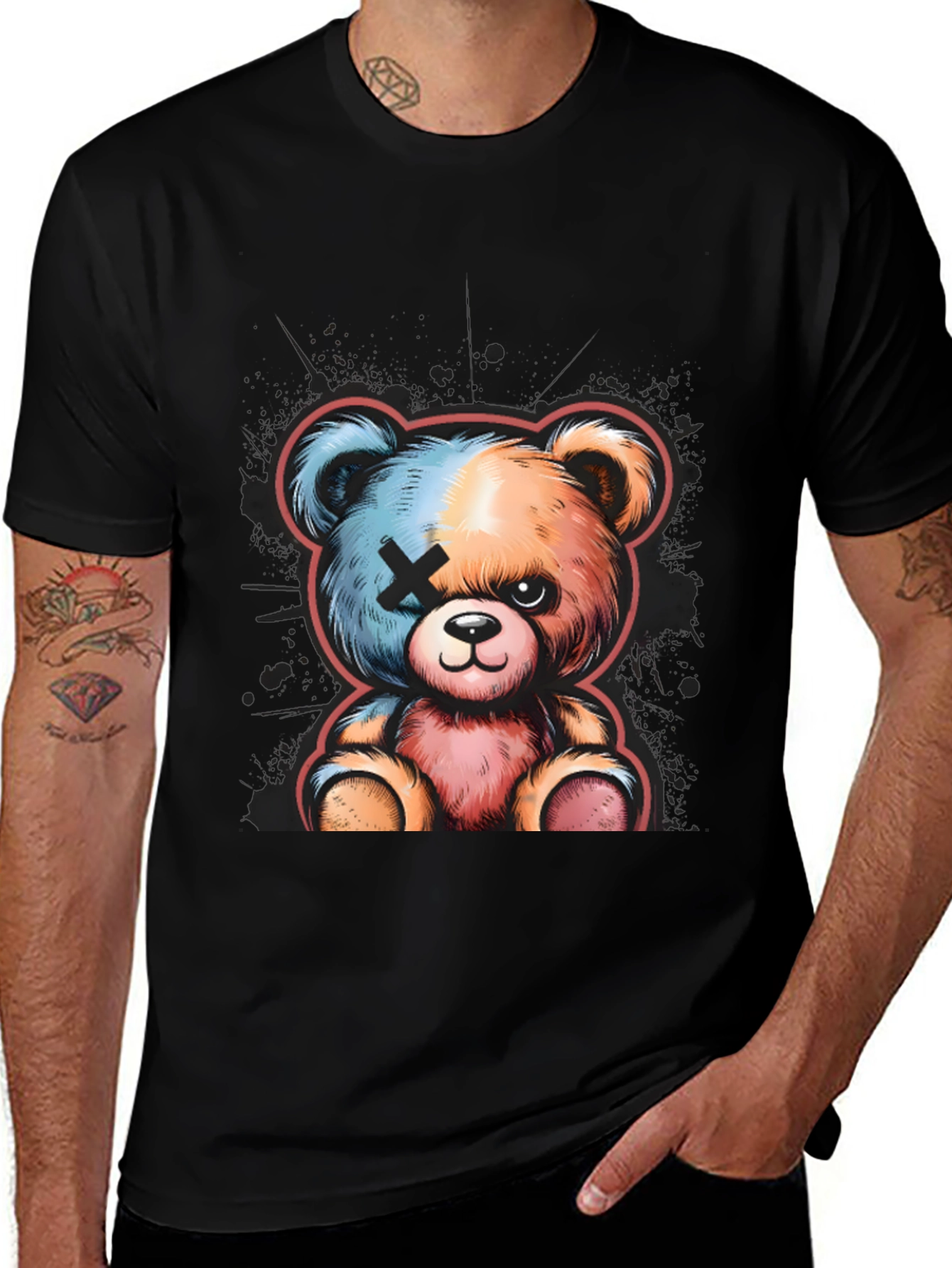 Two-Tone Teddy Graphic Tee