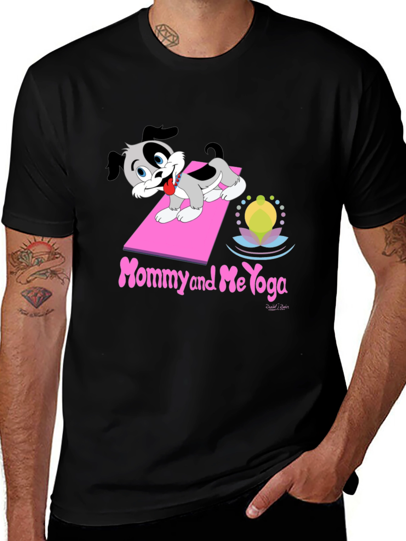 Variant 6 of Mommy and Me Yoga Dog T-Shirt