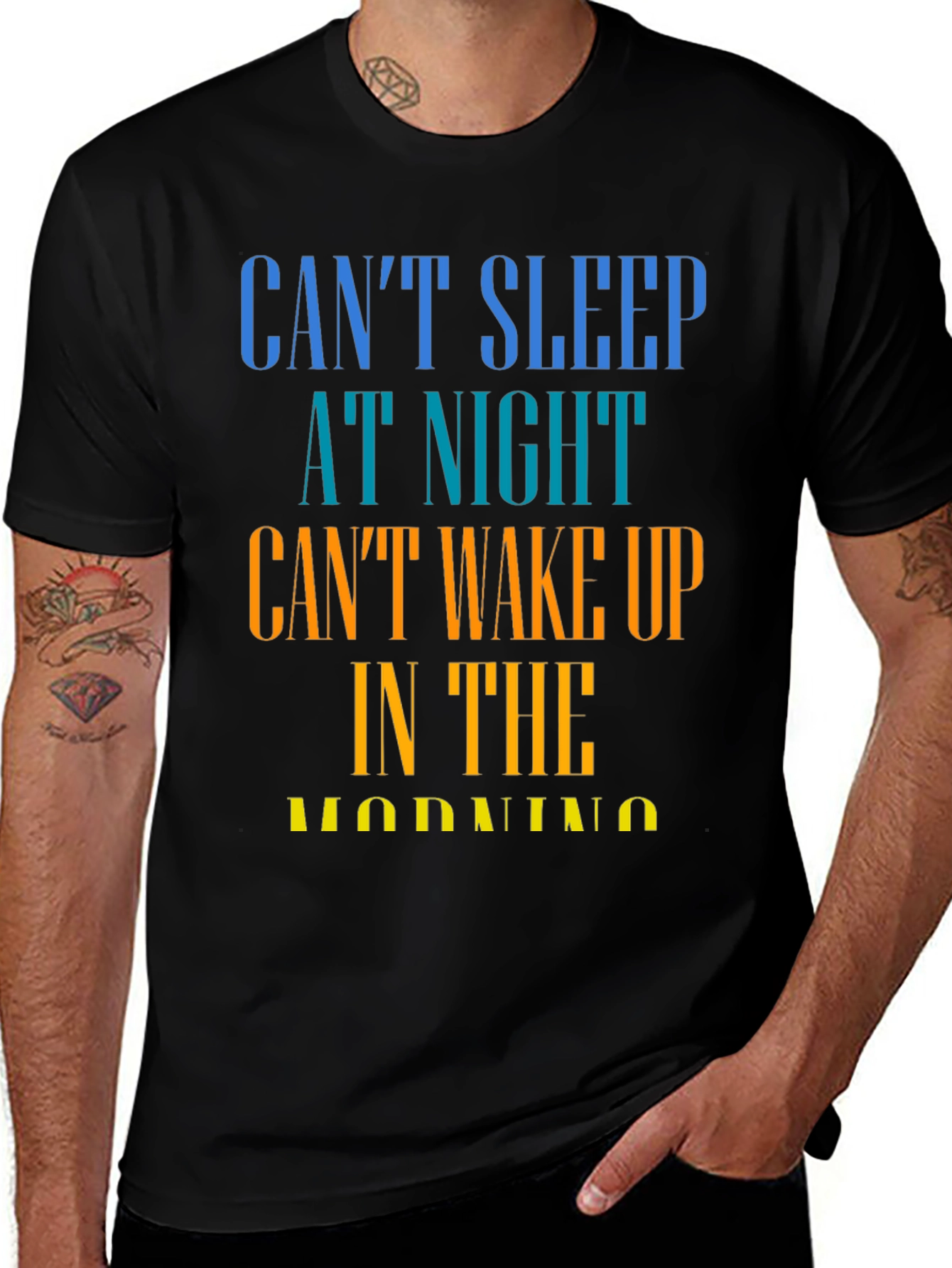 Variant 28 of Can't Sleep T-Shirt - Humorous Insomnia Tee