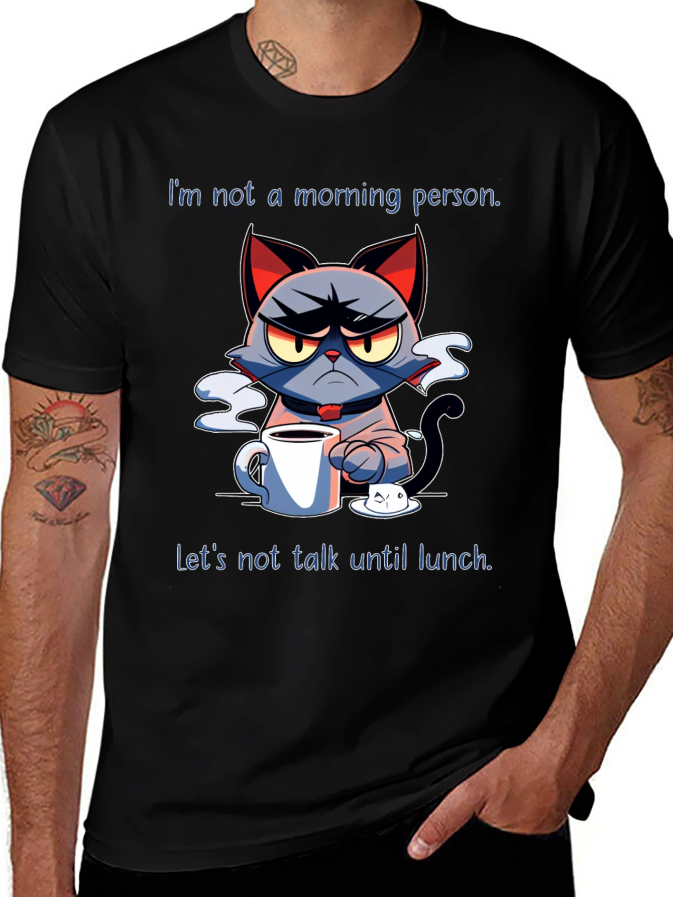 Variant 17 of Grumpy Cat Morning Person T-Shirt