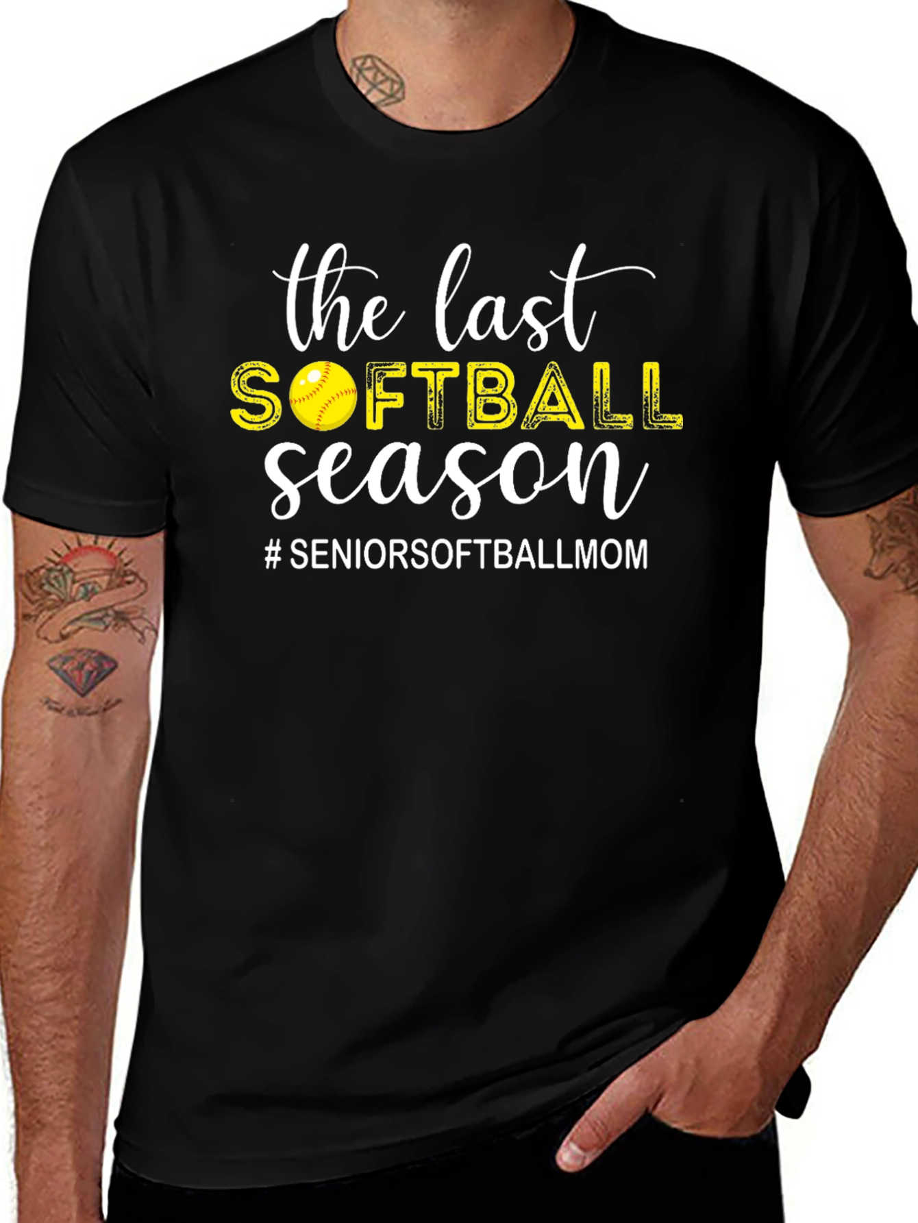 Variant 9 of Last Softball Season Mom T-Shirt