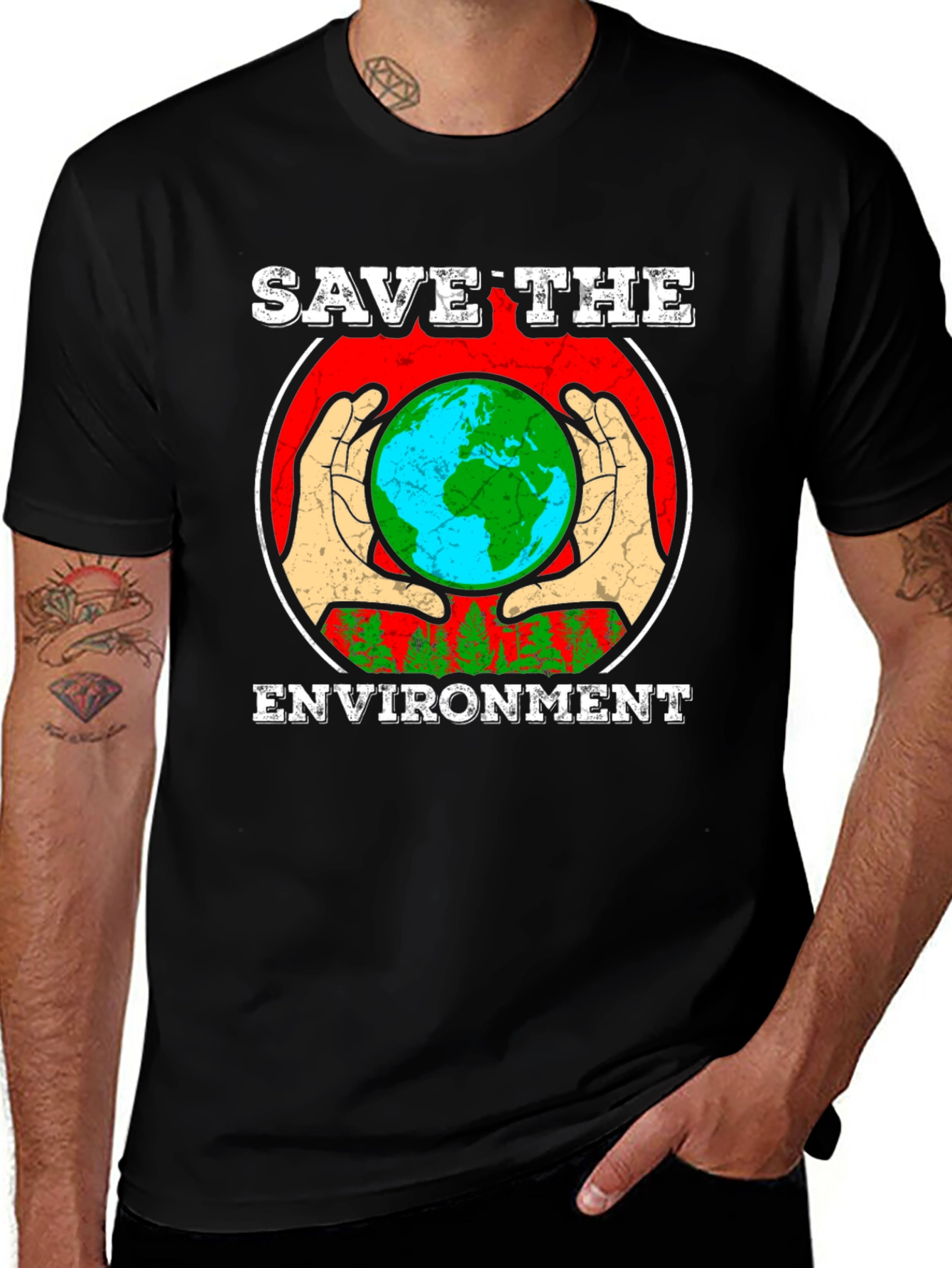 Variant 15 of Save the Environment Graphic T-Shirt
