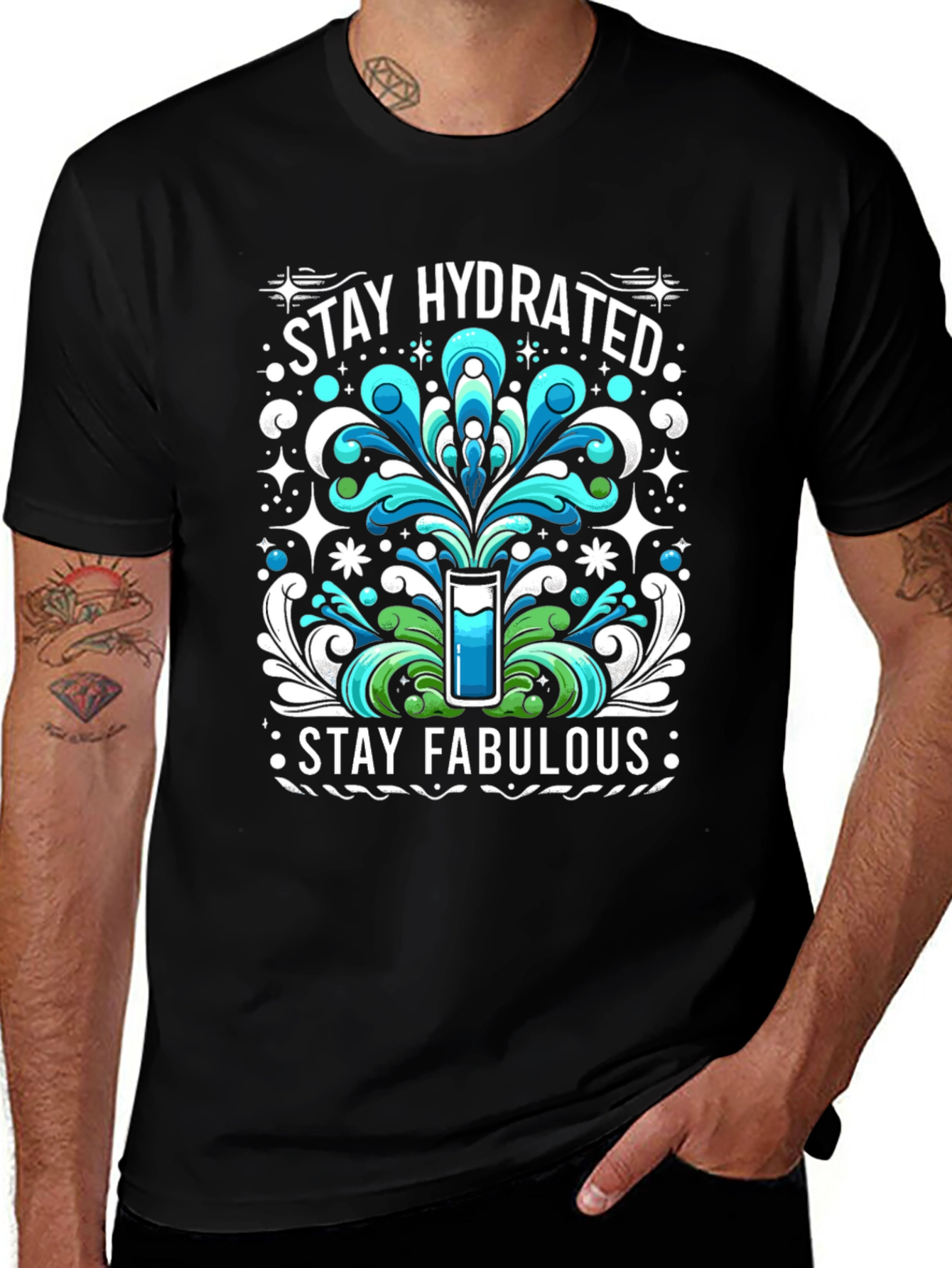 Stay Hydrated Tee - Cool Drink Design