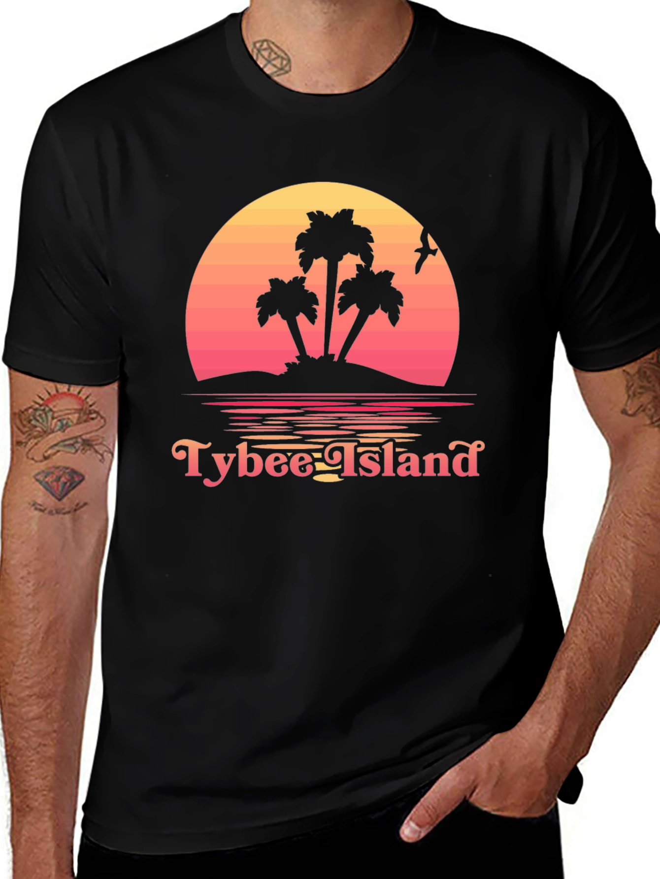 Tybee Island Sunset Graphic T-Shirt