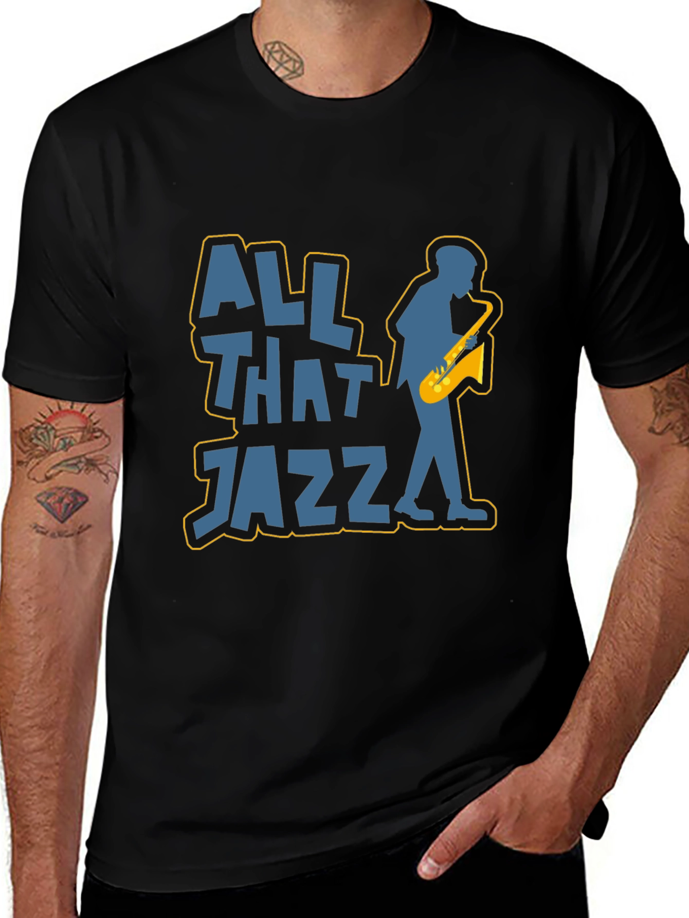 Variant 25 of All That Jazz T-Shirt - Musician Saxophone Tee