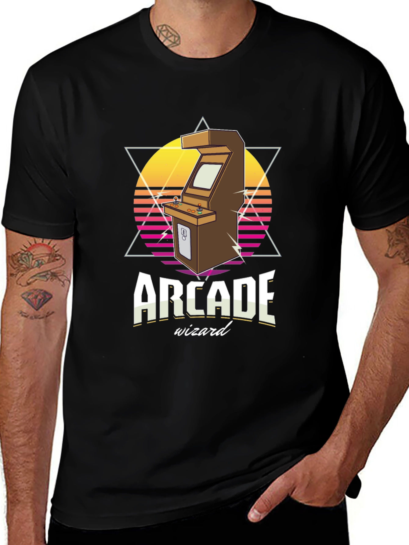 Variant 2 of Arcade Wizard Retro Gaming T-Shirt