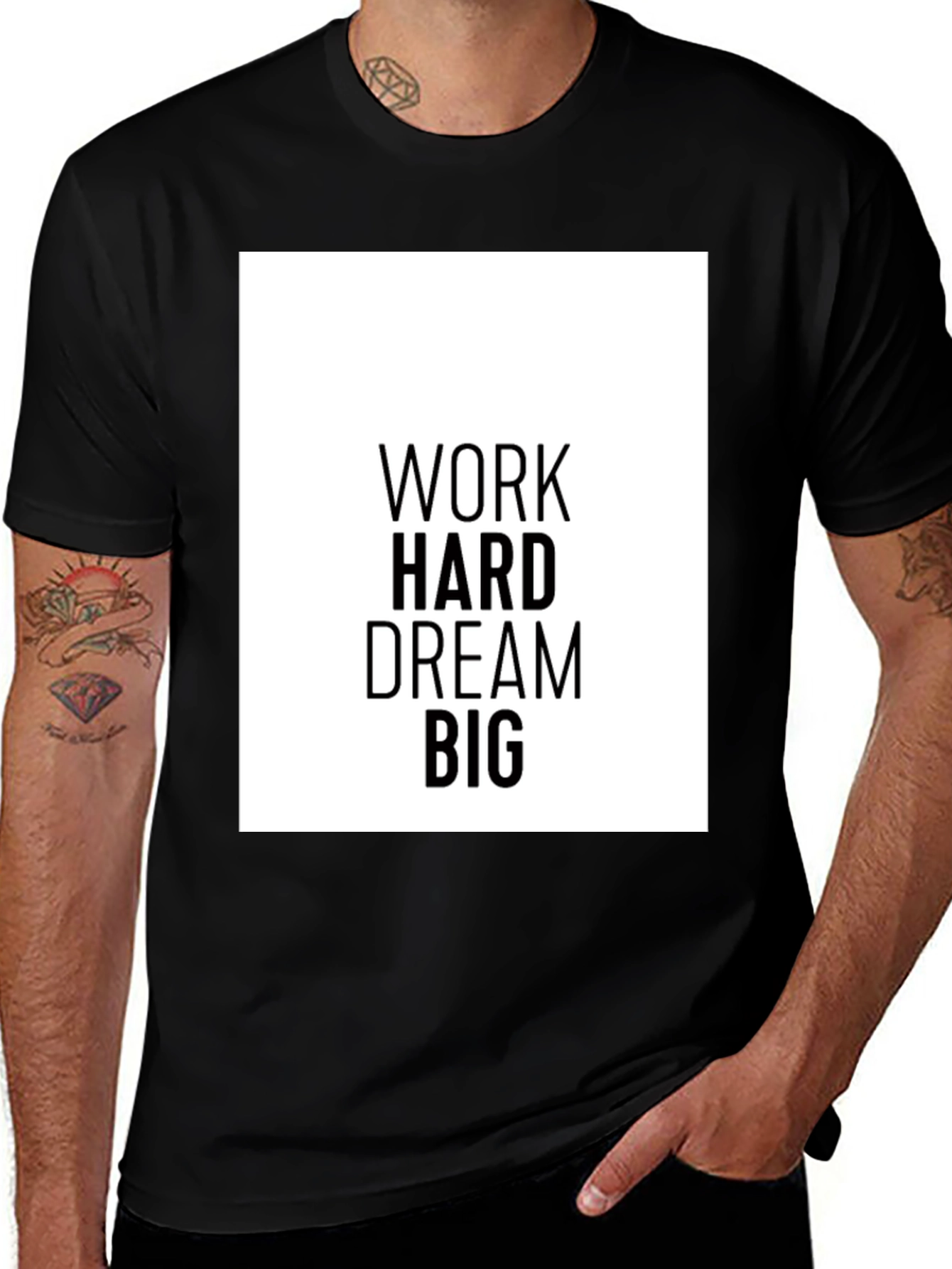 Variant 3 of Work Hard Dream Big Graphic T-Shirt