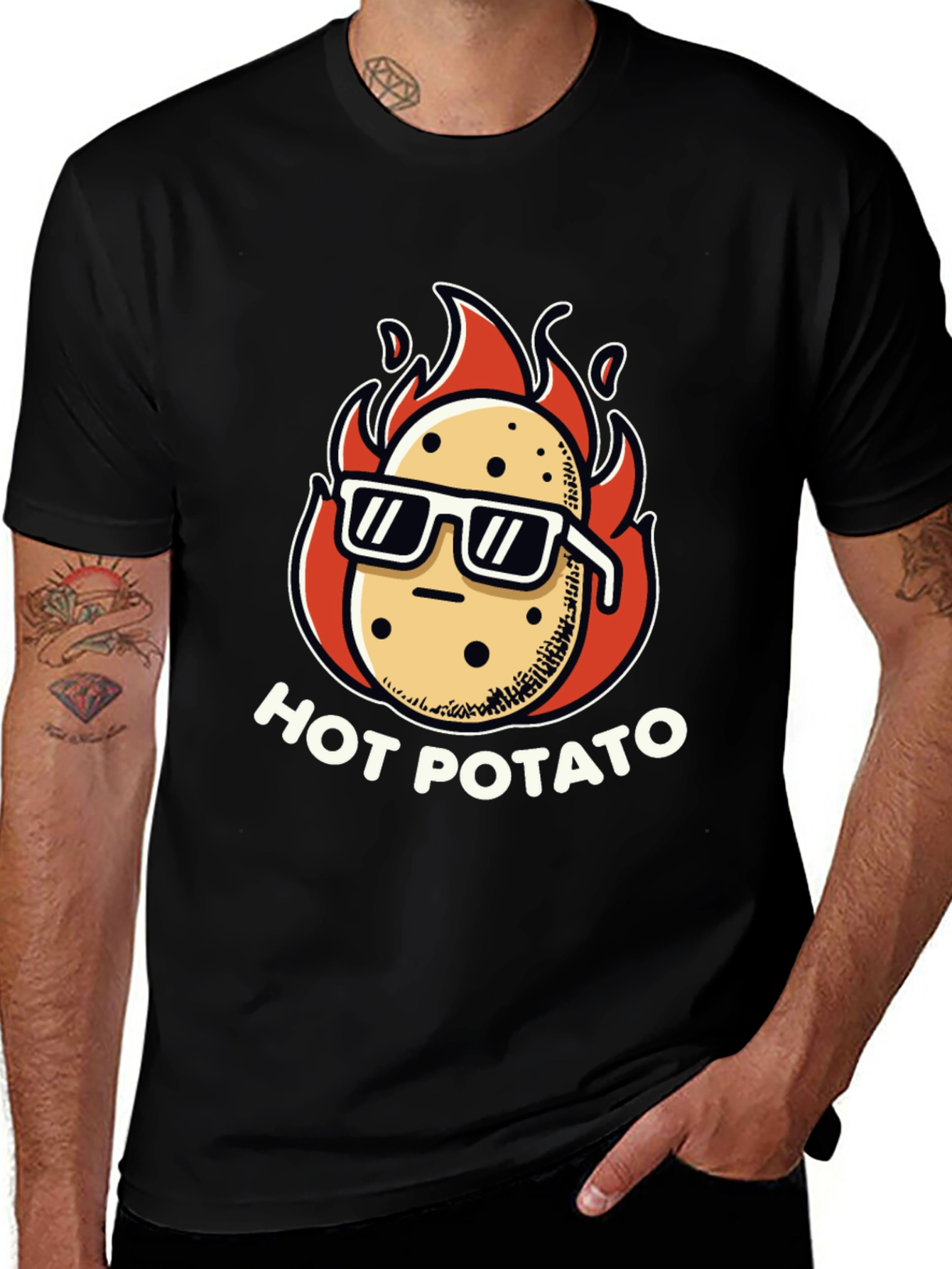 Variant 29 of Funny Hot Potato Graphic T-Shirt