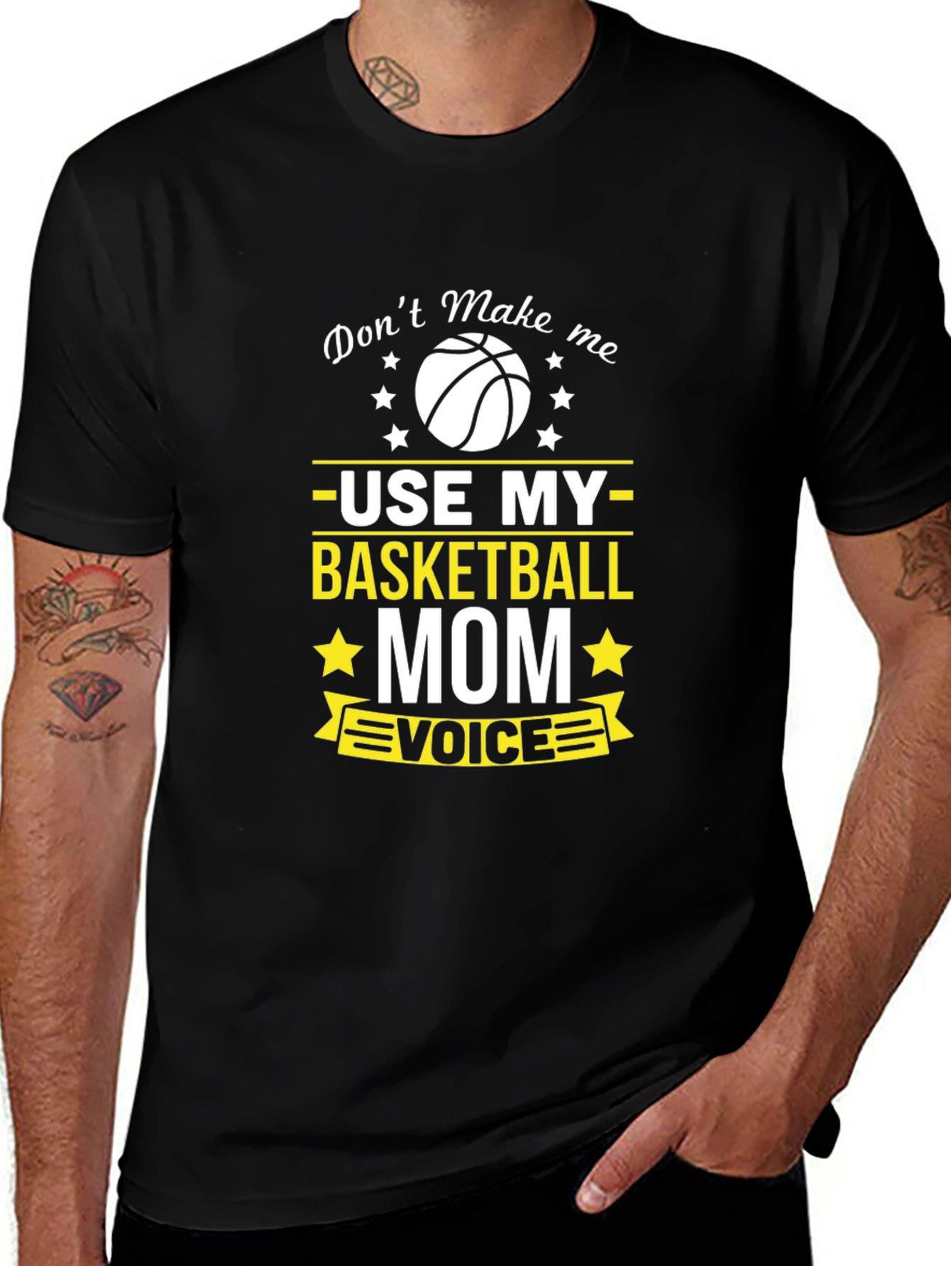 Variant 6 of Basketball Mom Graphic Tee - Don't Make Me!