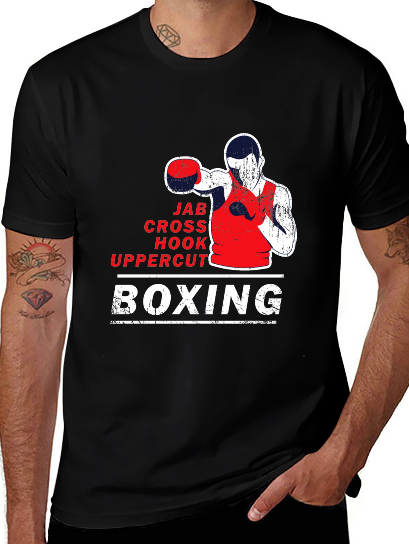 Variant 8 of Boxing Stance Graphic Tee