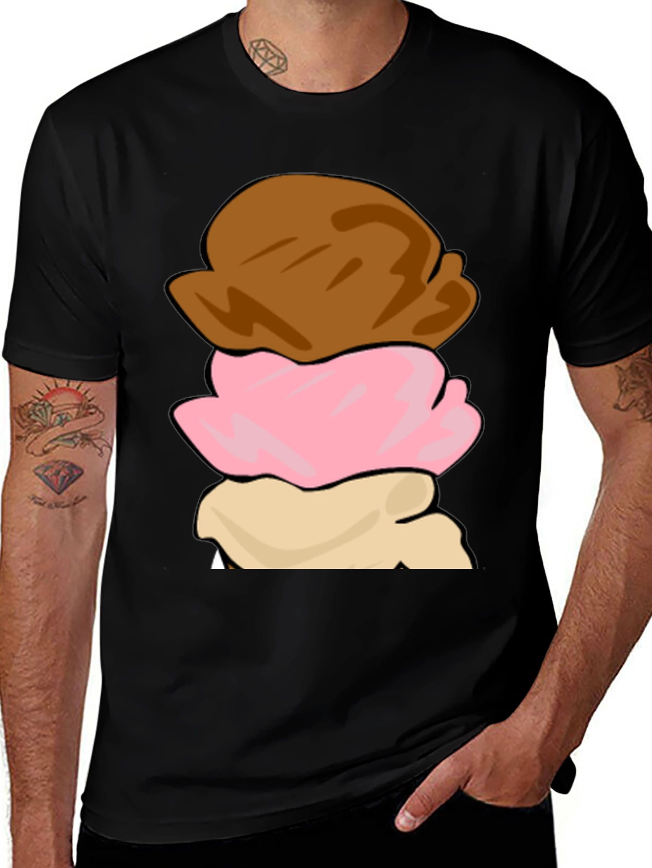 Variant 9 of Ice Cream Scoop Graphic Tee