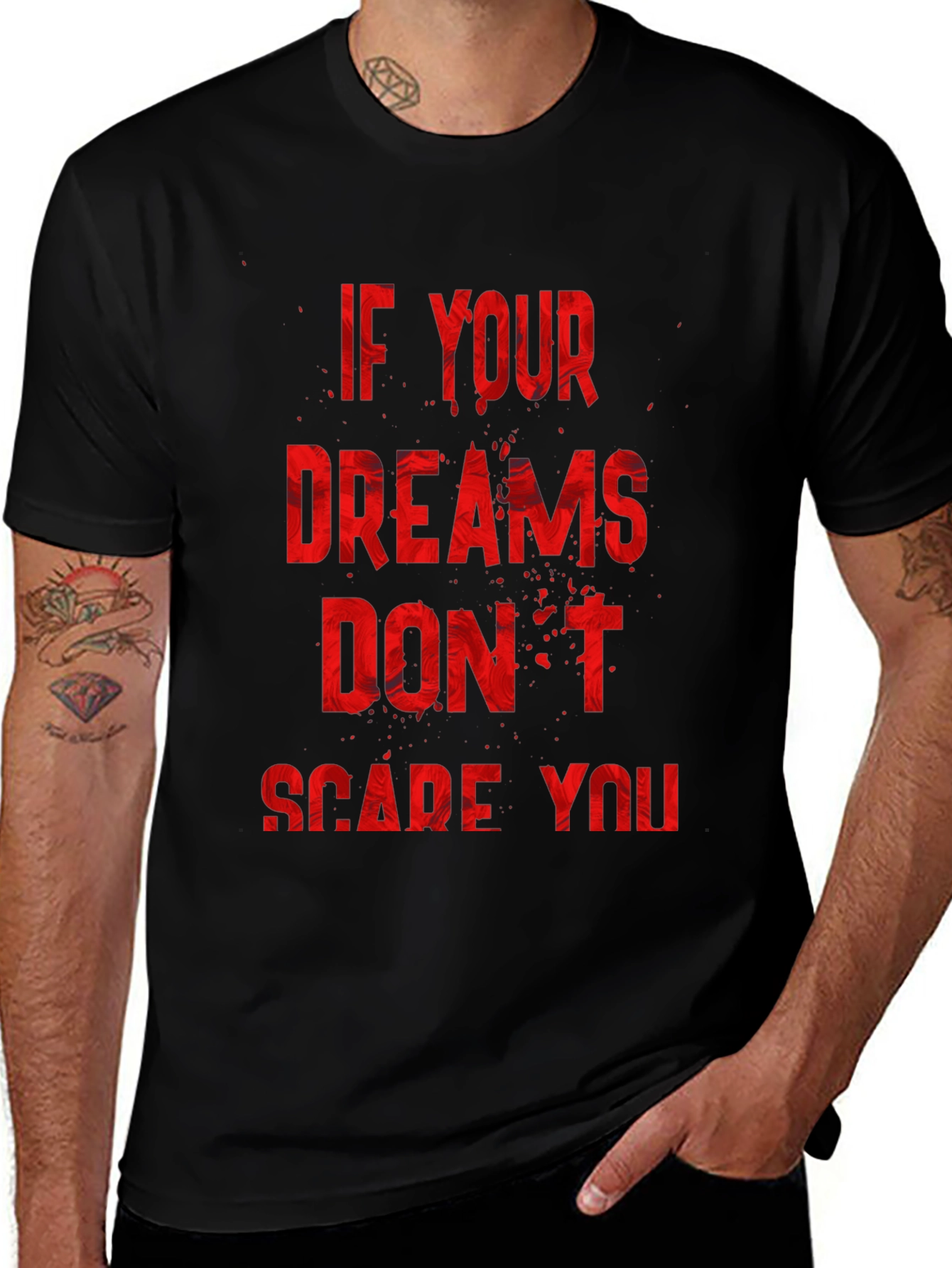 Variant 28 of Inspirational Dreamer T-Shirt - Black