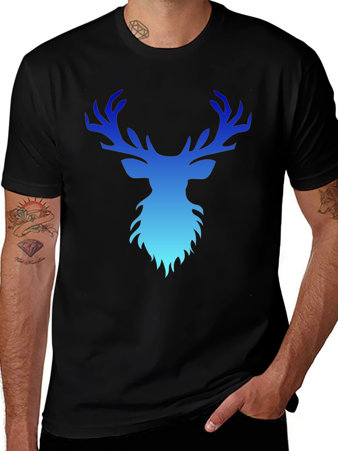 Variant 14 of Deer Gradient Graphic T-Shirt