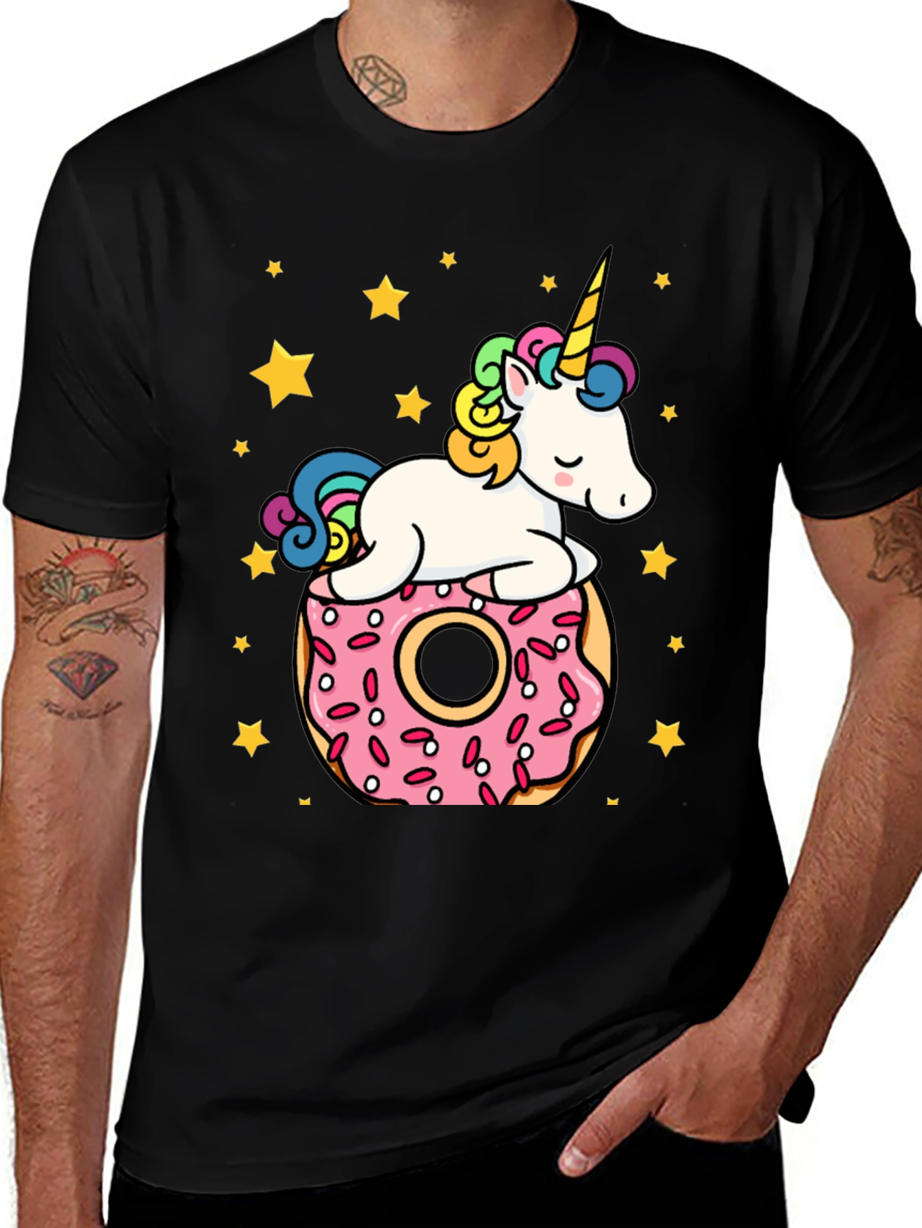 Variant 16 of Unicorn Donut T-Shirt: Magical and Sweet