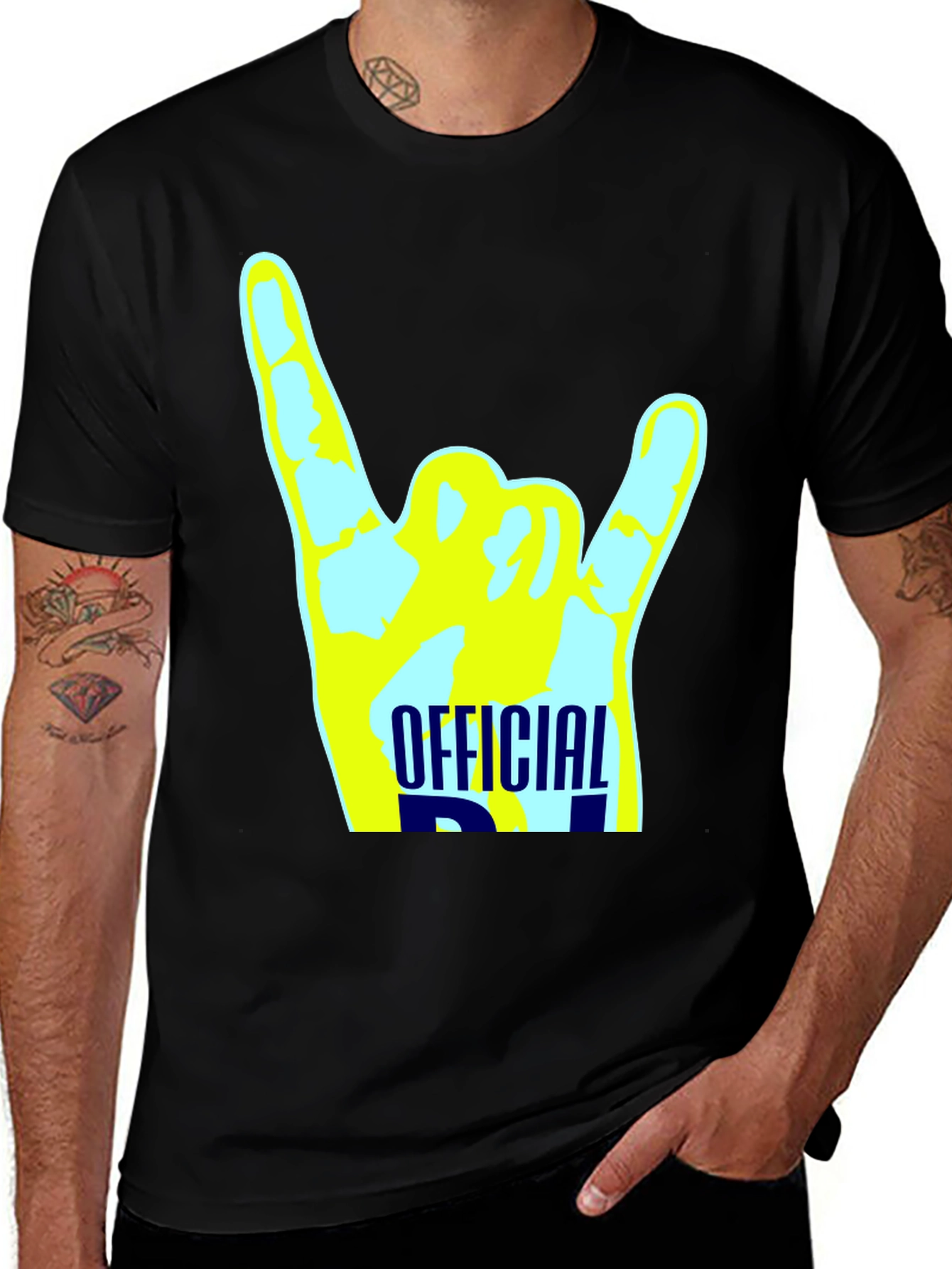 Variant 8 of Official Devil Horns Rock On T-Shirt