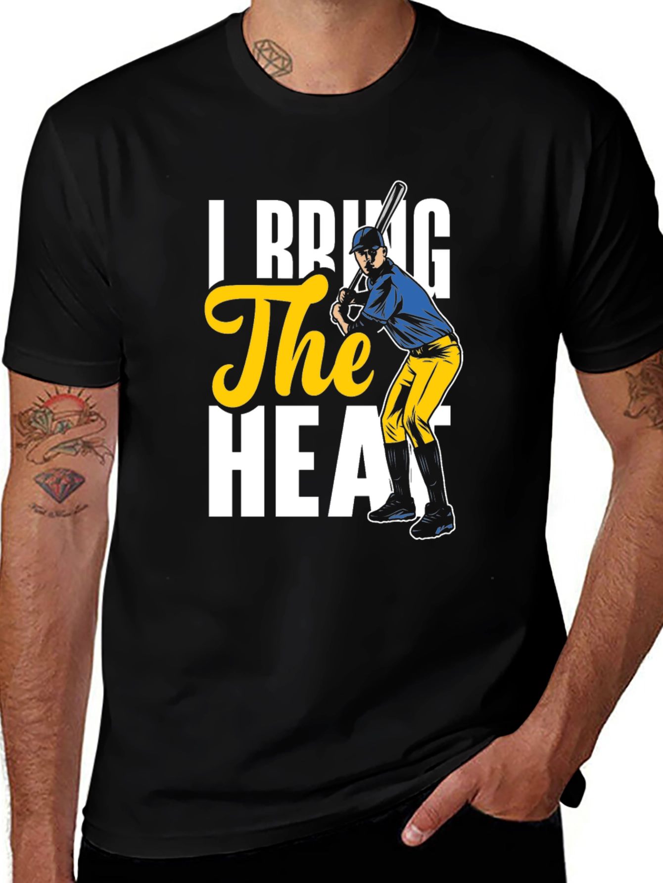 Variant 15 of Baseball Player "The Heat" Graphic T-Shirt