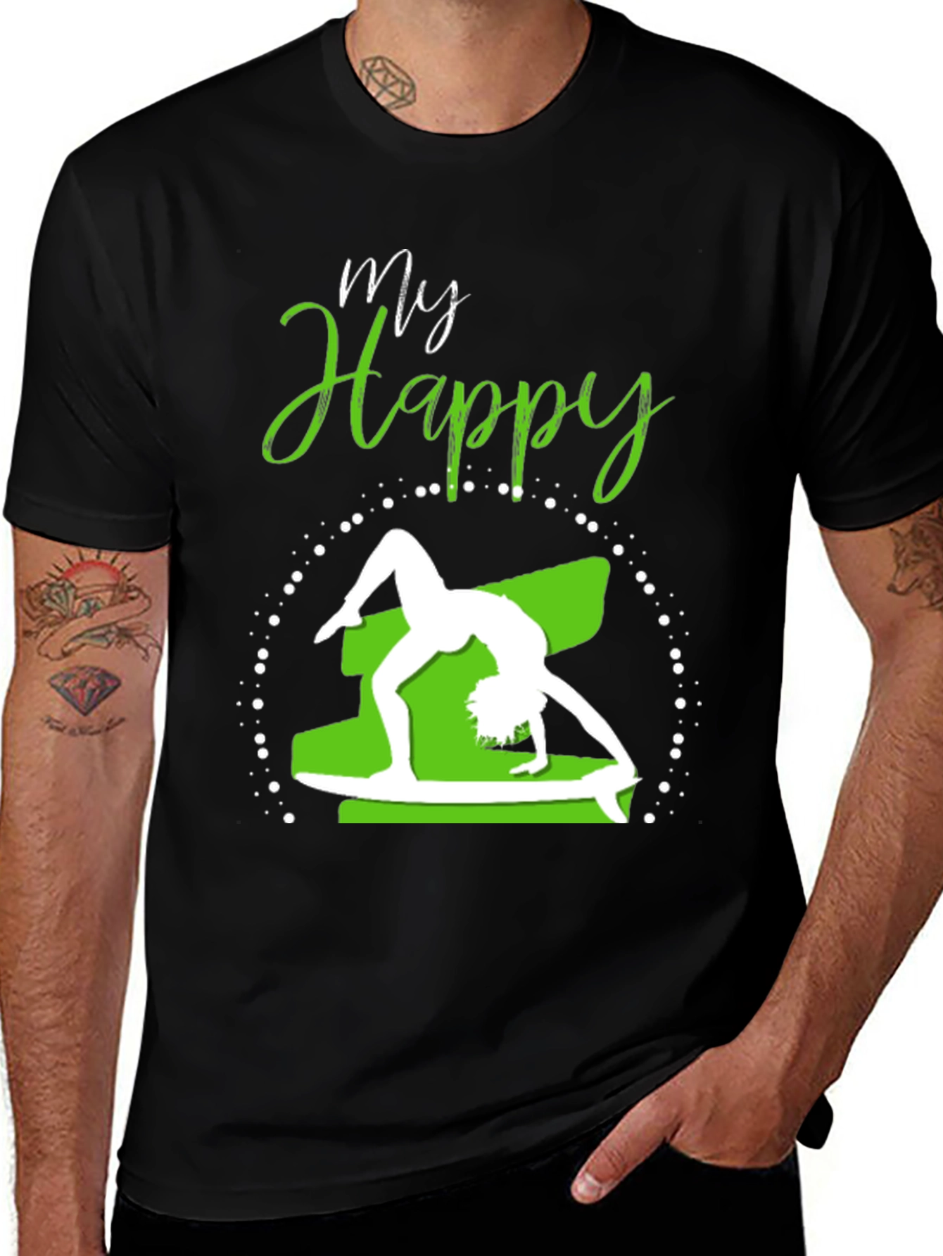 Variant 24 of My Happy Yoga Surfer T-Shirt
