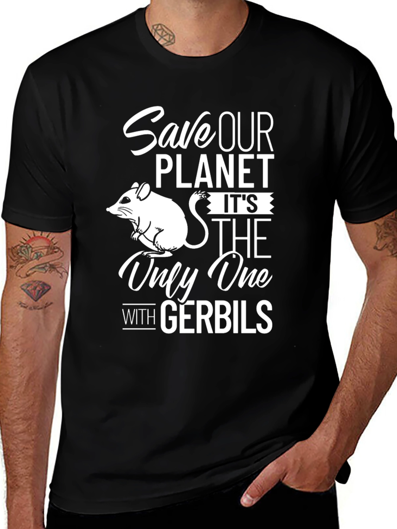 Save Our Planet Gerbil T-Shirt