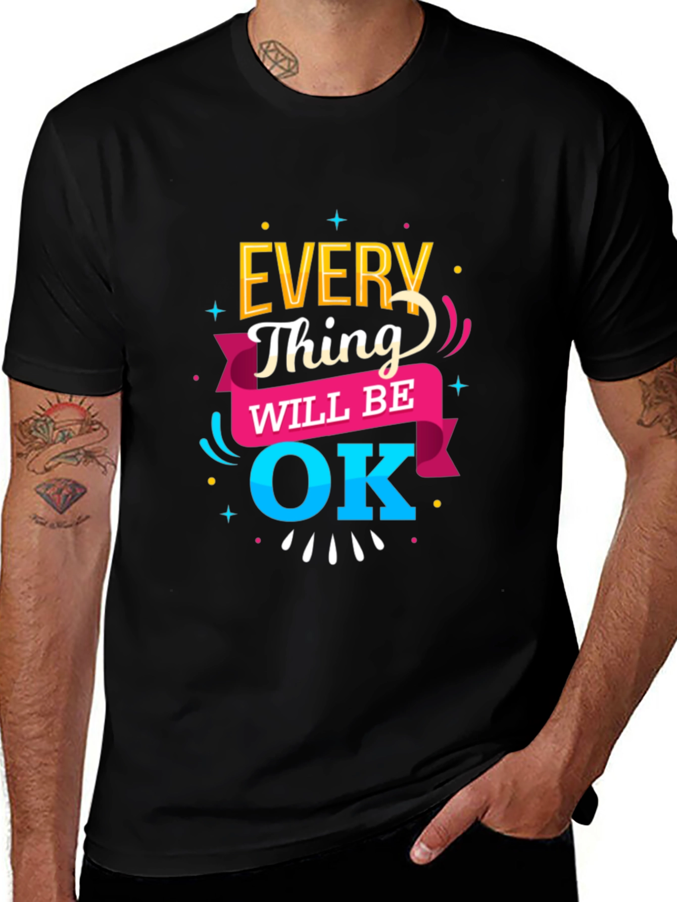 Variant 27 of Everything Will Be OK T-Shirt | Positive Message Tee