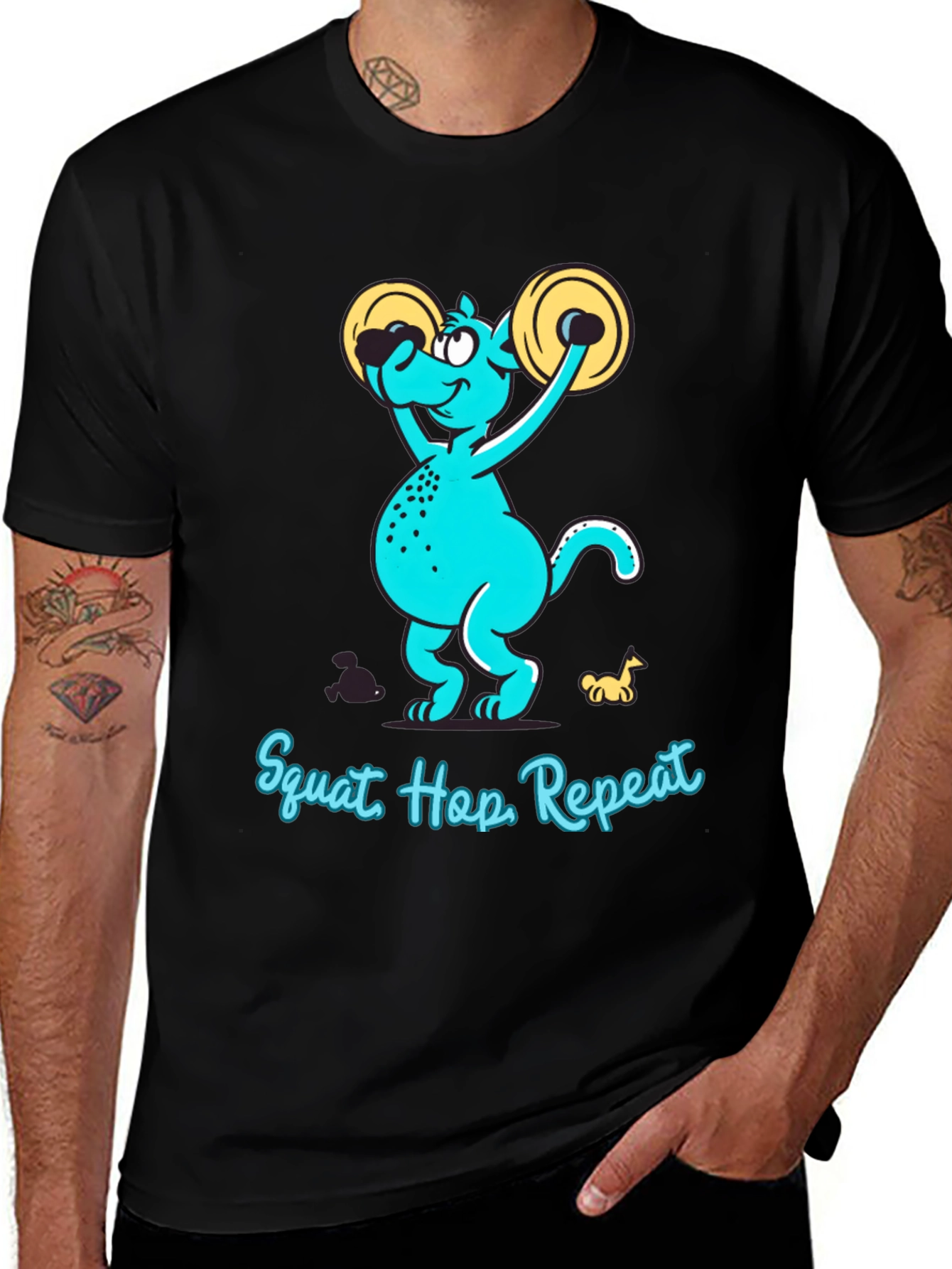 Squat Hop Repeat Graphic T-Shirt