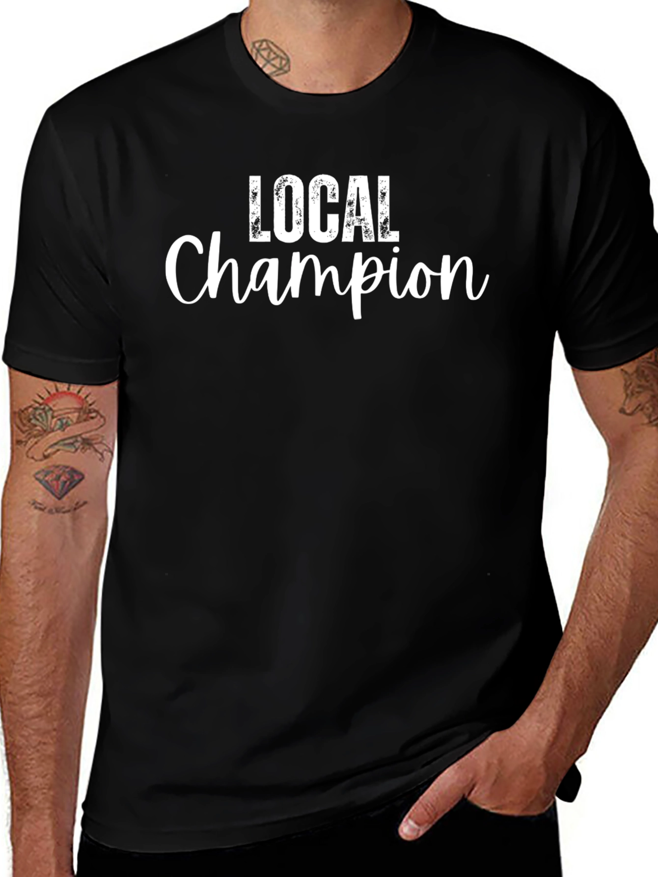 Variant 21 of Local Champion Black T-Shirt