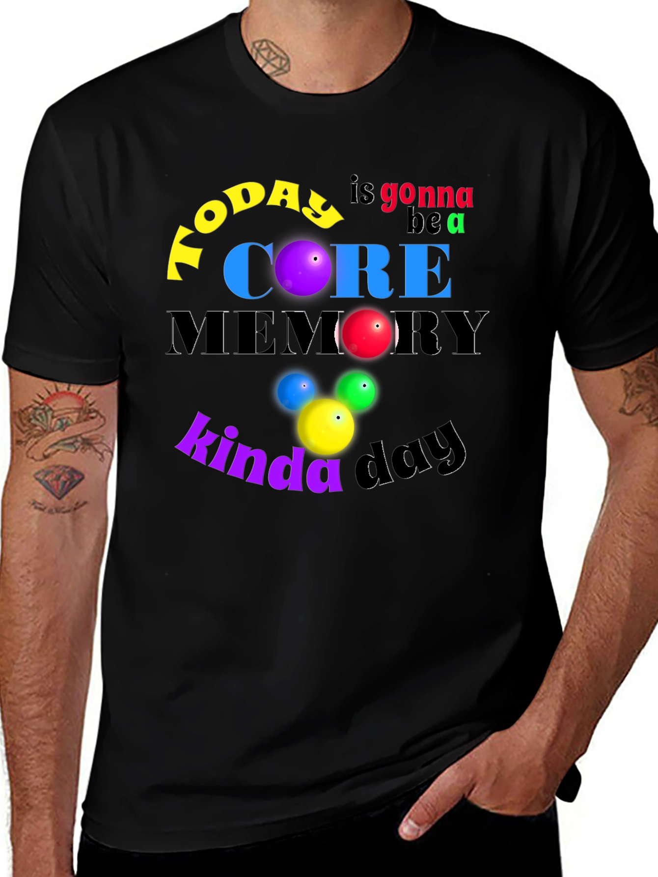 Variant 9 of Core Memory Day Graphic T-Shirt