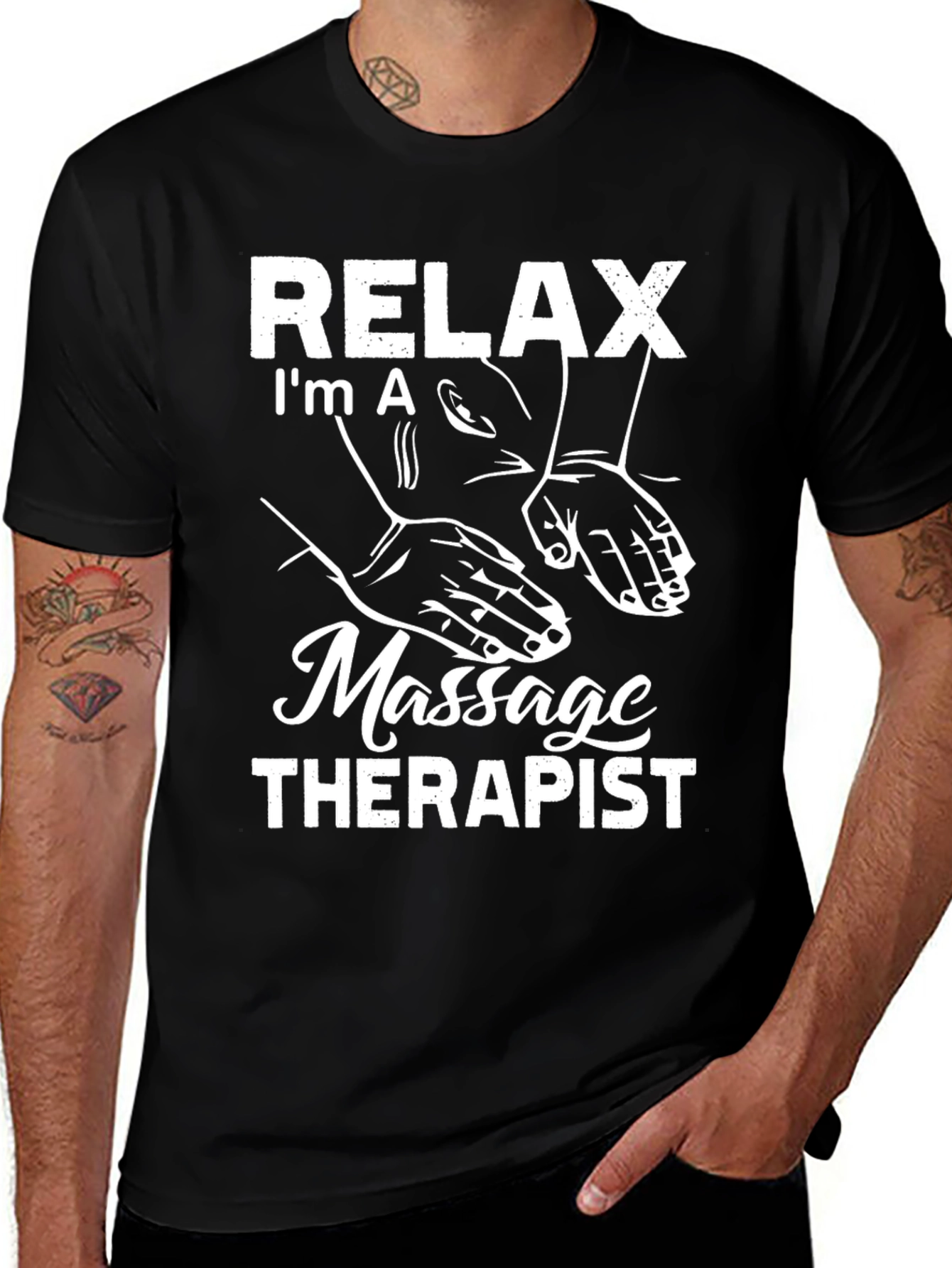 Variant 11 of Relax I'm A Massage Therapist T-Shirt