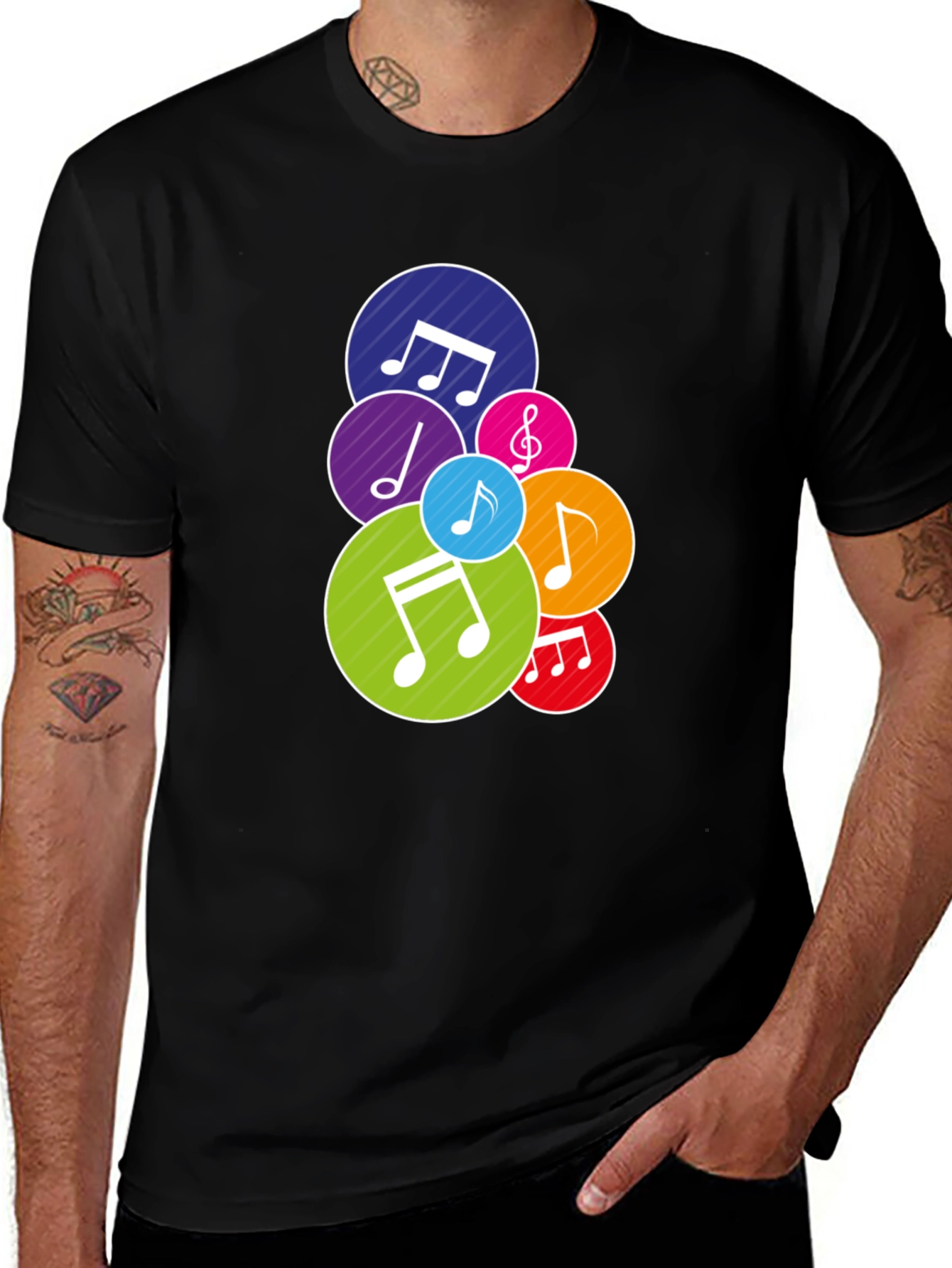 Variant 6 of Musical Notes Graphic T-Shirt