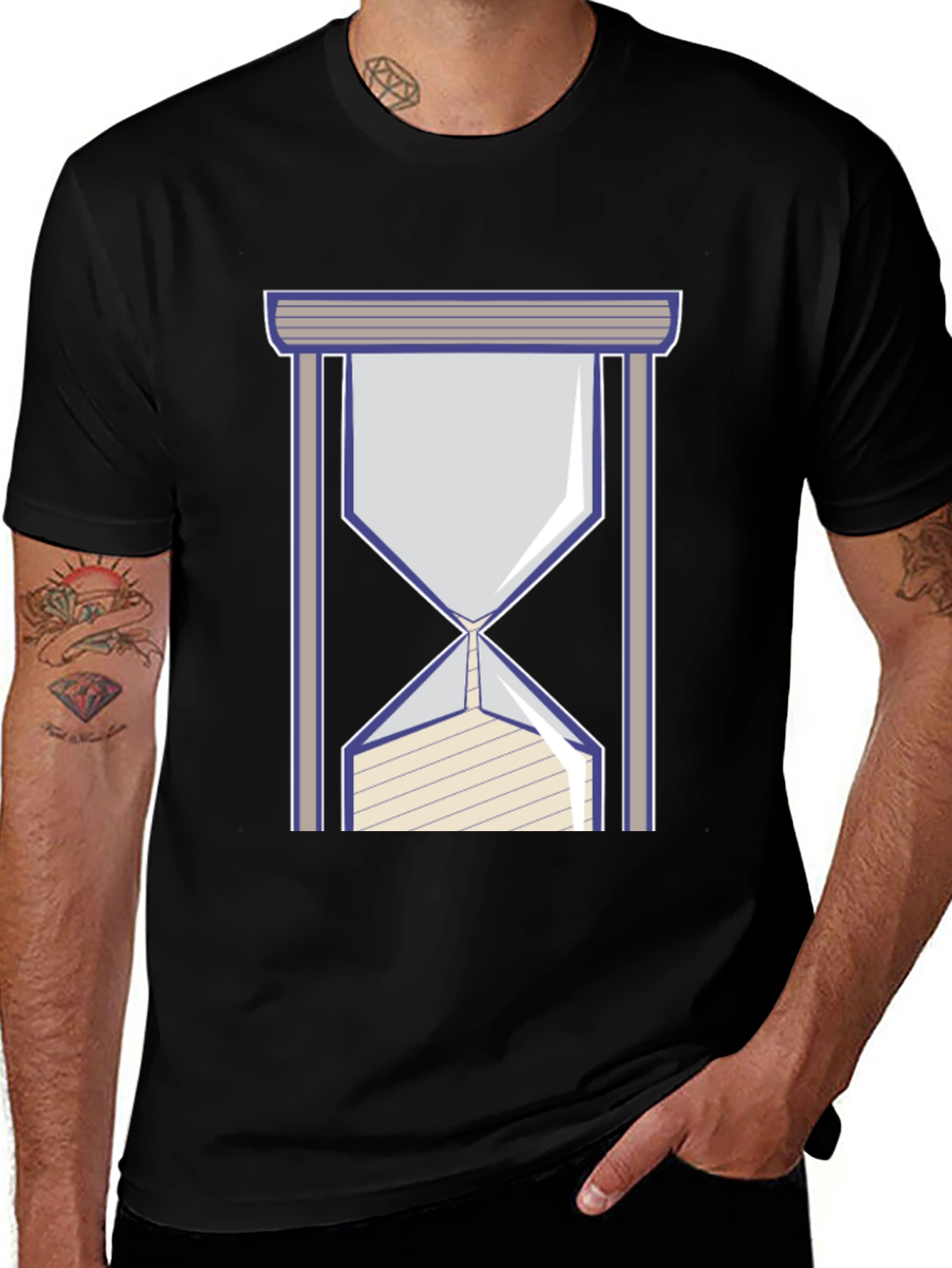 Variant 28 of Time Flies T-Shirt: Hourglass Design