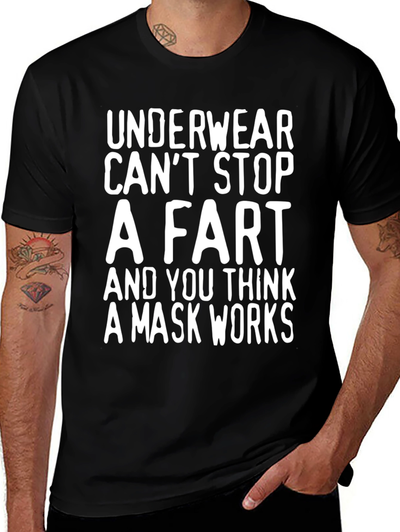 Variant 20 of Funny Anti-Mask T-Shirt