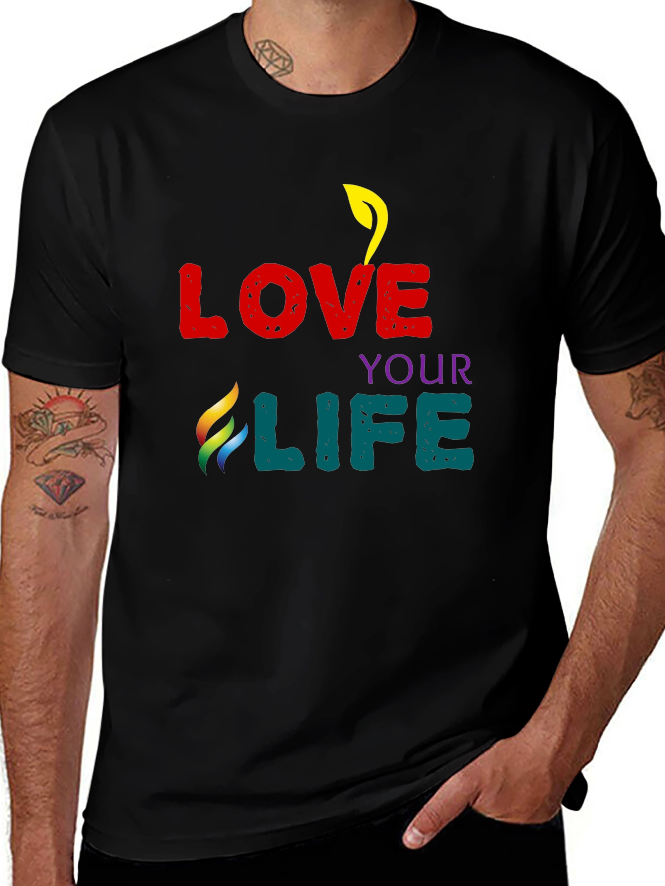 Variant 24 of Love Your Life Graphic Tee - Stylish Comfort