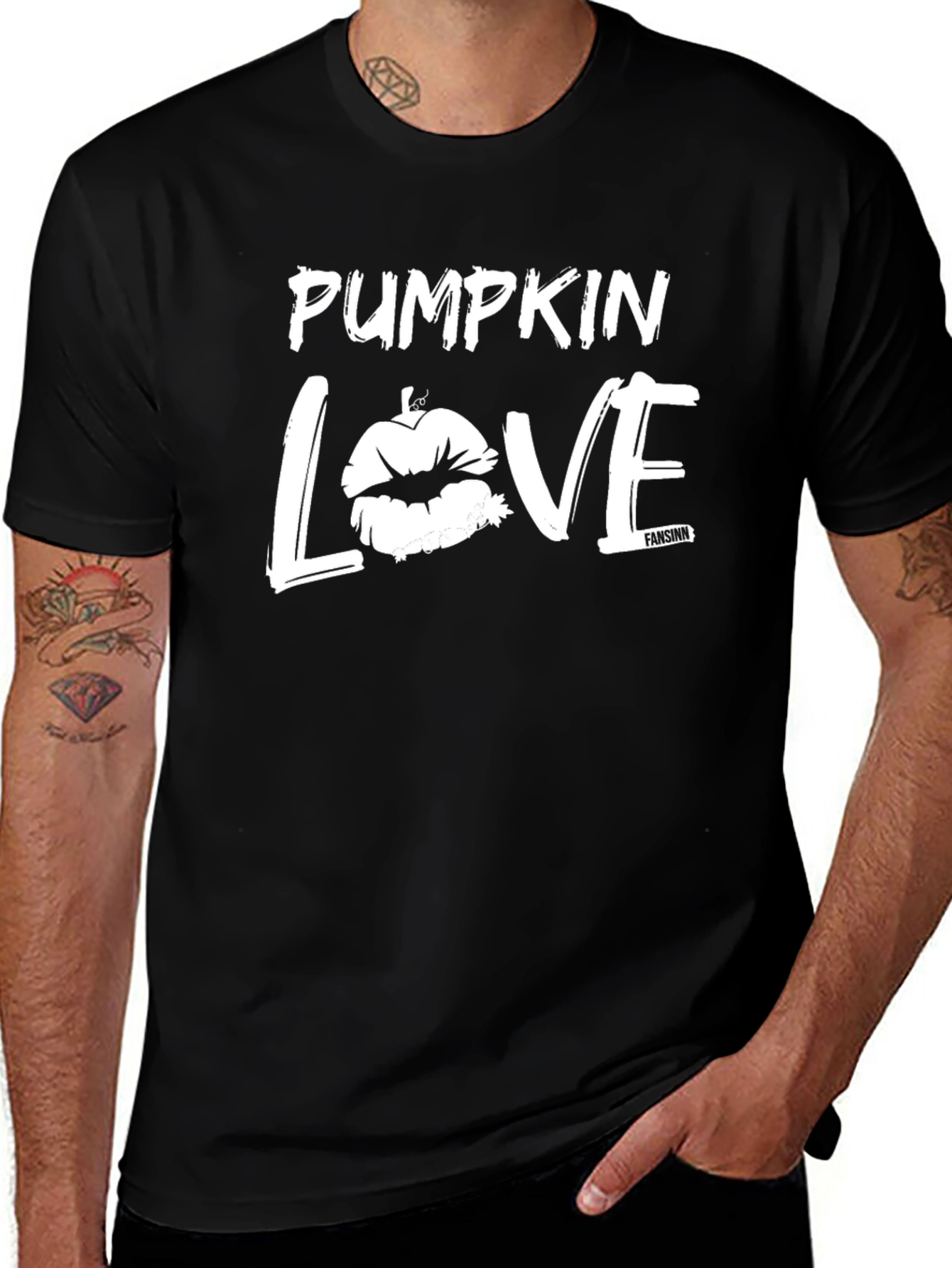 Variant 28 of Pumpkin Love Black T-Shirt