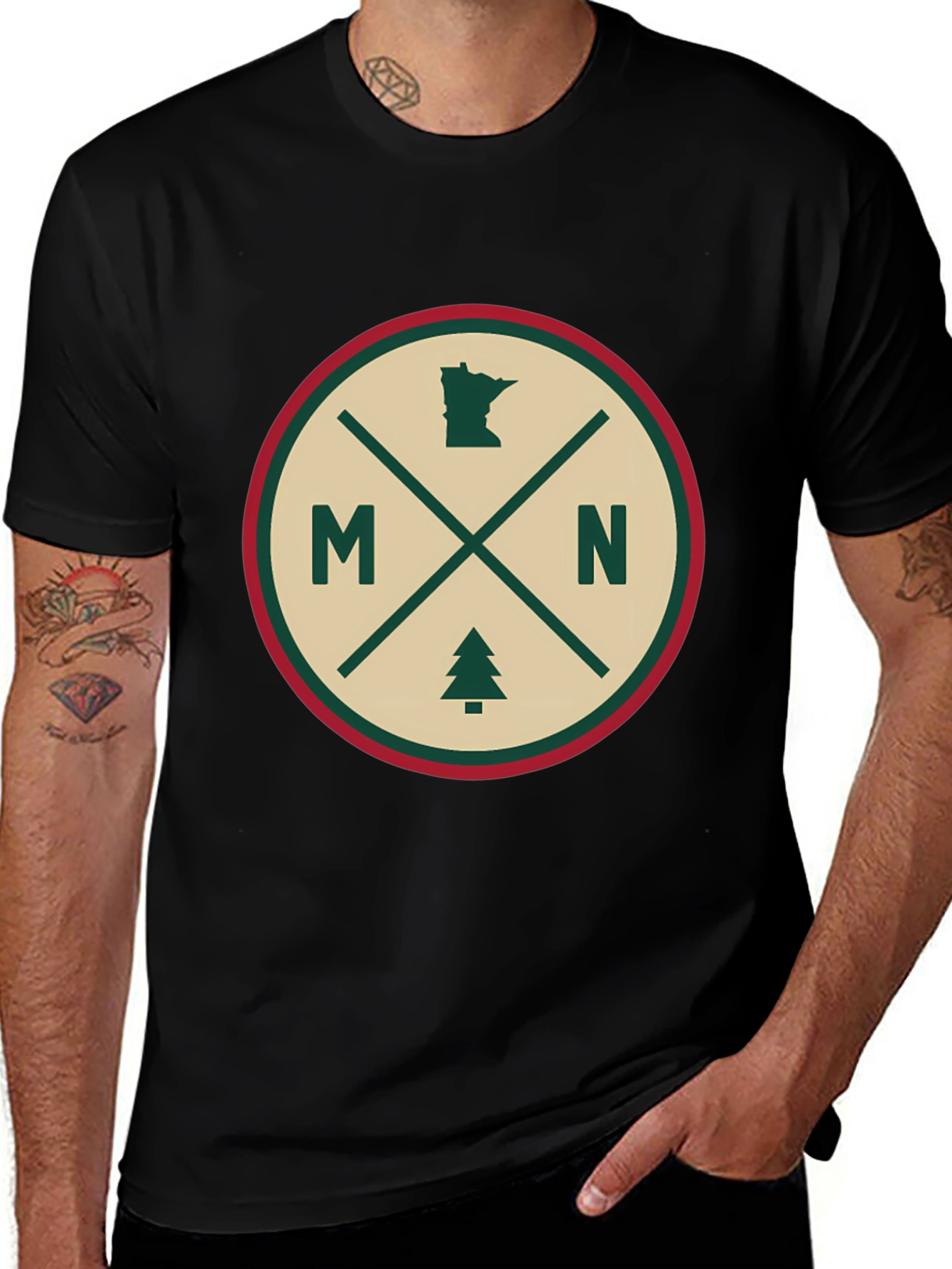 Minnesota Pride Tee - MN State & Tree Graphic