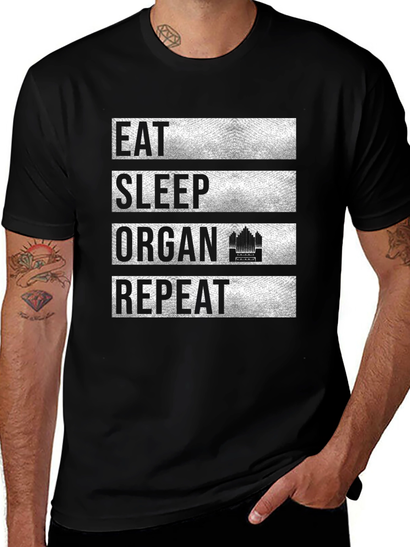 Variant 18 of Eat Sleep Organ Repeat T-Shirt