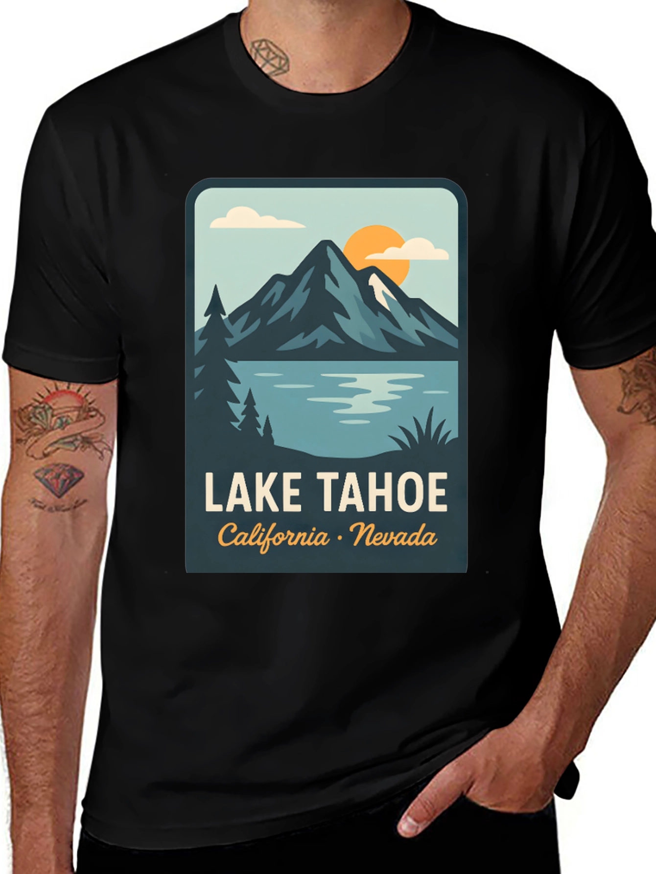 Variant 14 of Lake Tahoe Graphic Tee - California Nevada Souvenir