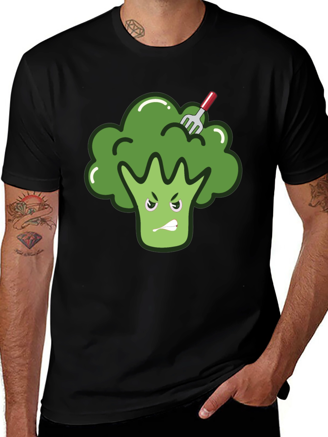Variant 20 of Funny Broccoli T-Shirt - Vegetarian Vegan Tee