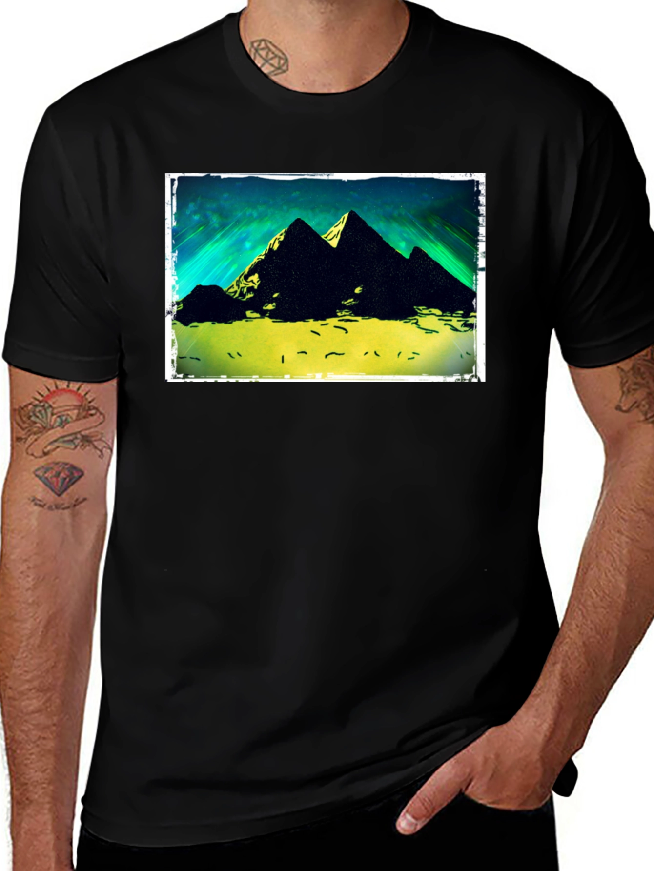 Variant 18 of Pyramid Graphic T-Shirt - Unique Design