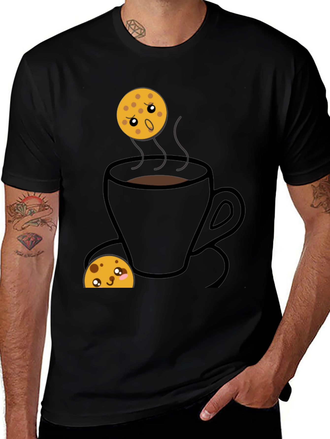 Variant 26 of Funny Cookie Dunking T-Shirt