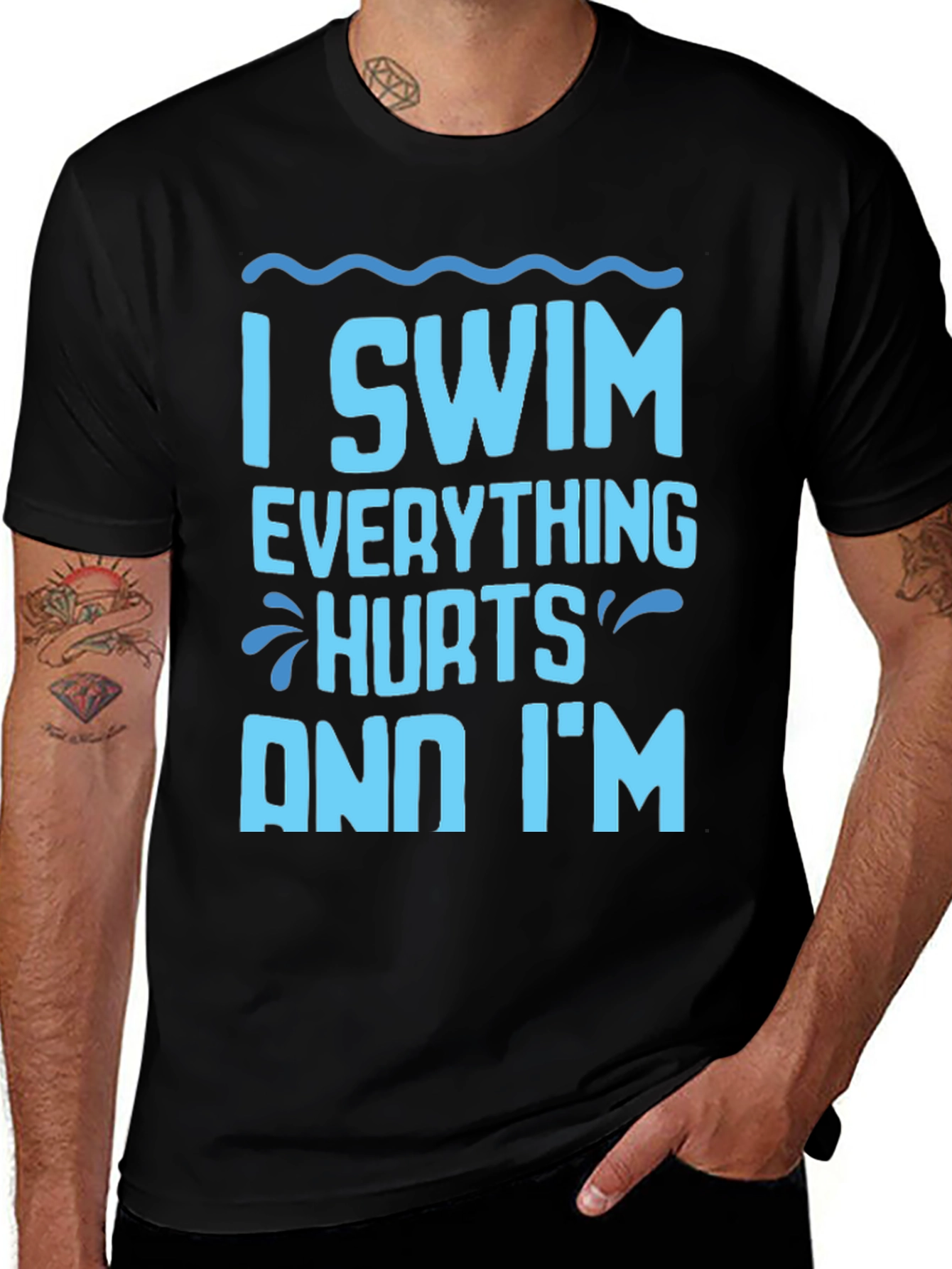 Variant 22 of I Swim Everything Hurts Funny T-Shirt