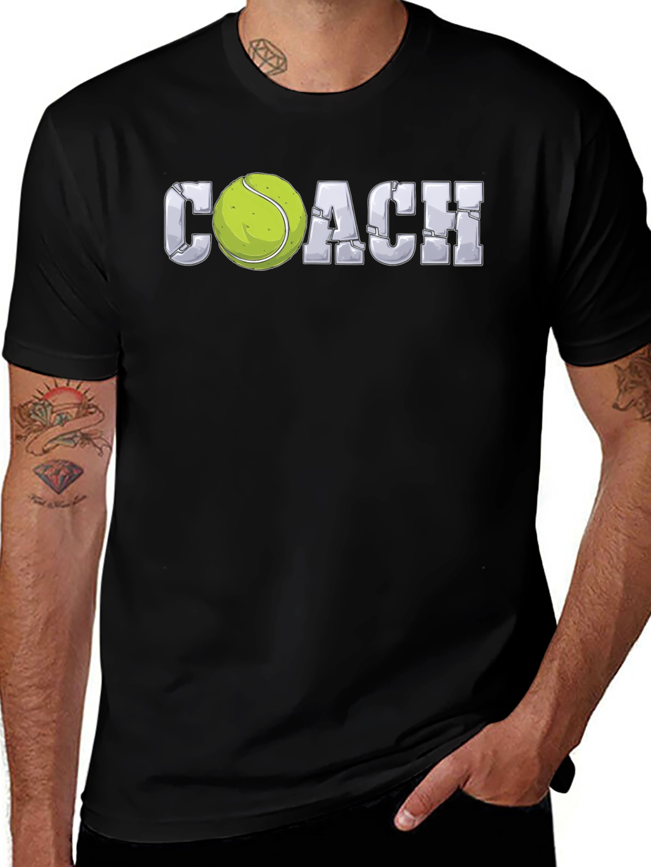 Variant 3 of Tennis Coach T-Shirt