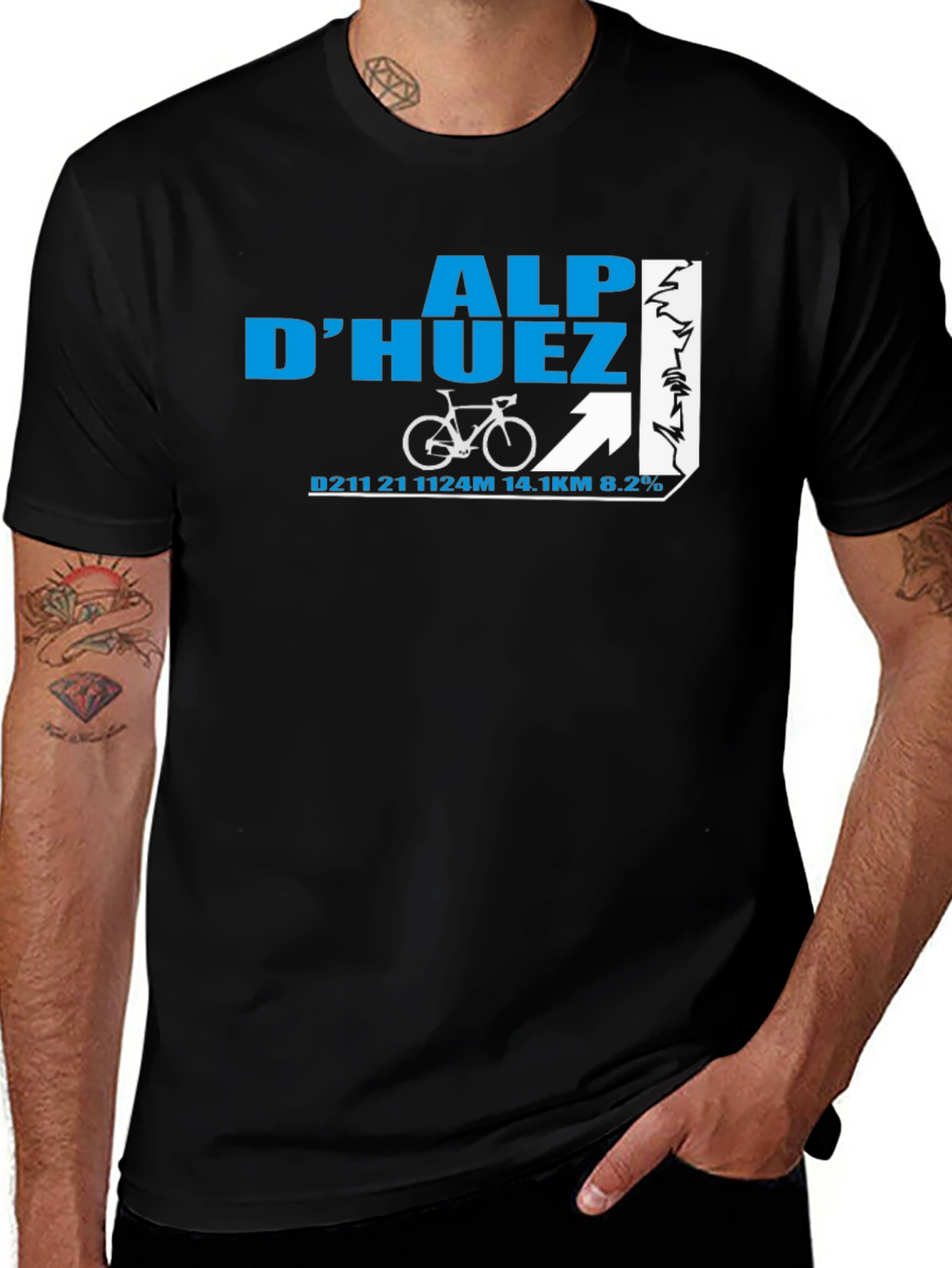 Variant 17 of Alp D'Huez Cycling T-Shirt