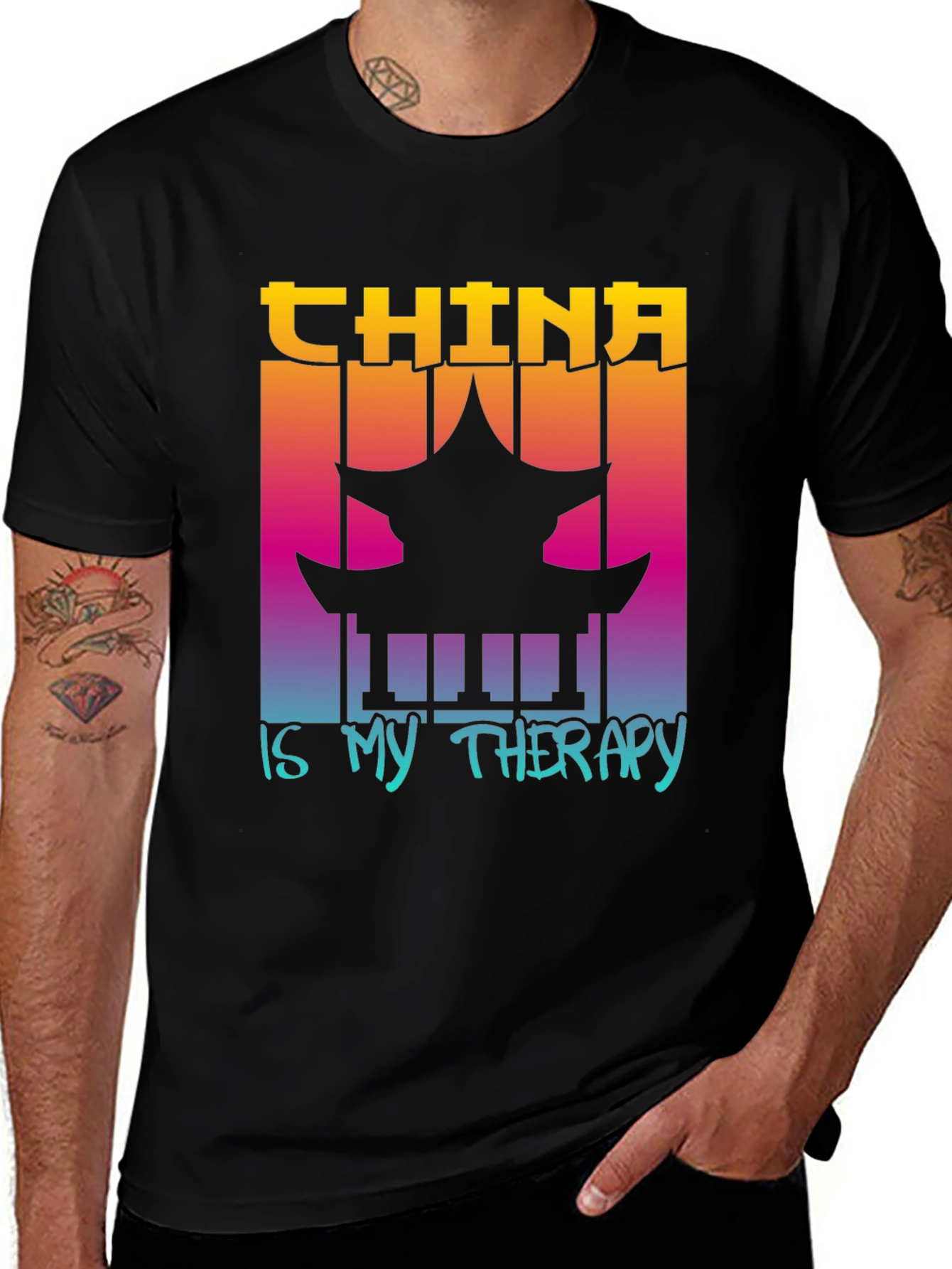 Variant 19 of China is My Therapy Graphic Tee